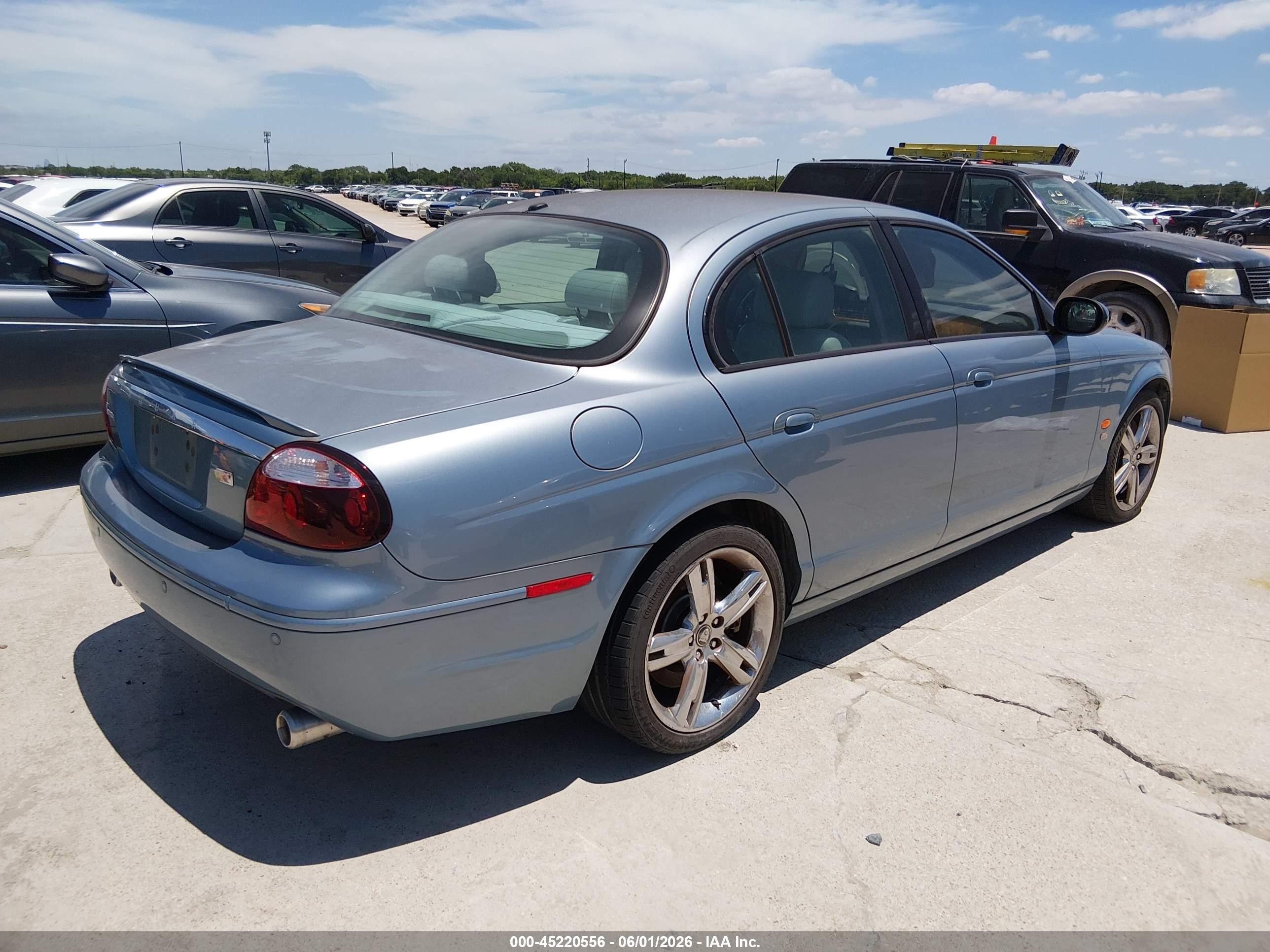 2006 Jaguar S-type 4.2l V8 R Light Blue vin: SAJWA03C261N64329