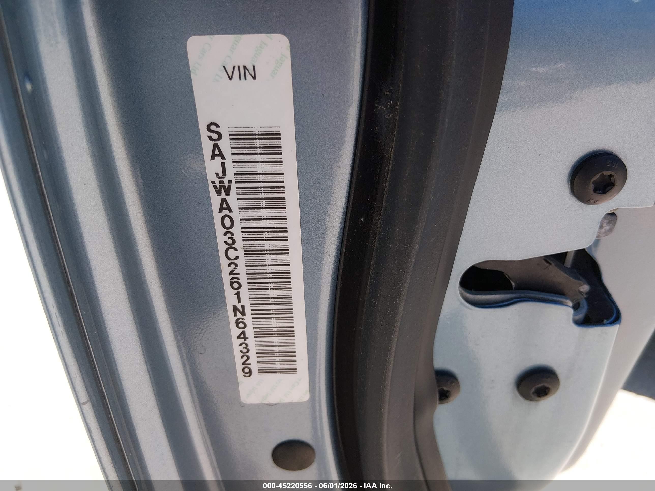 2006 Jaguar S-type 4.2l V8 R Light Blue vin: SAJWA03C261N64329