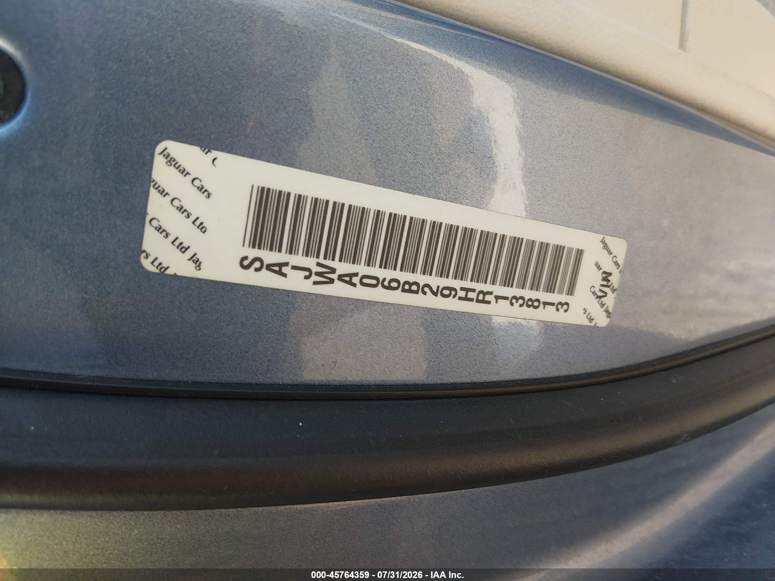 2009 Jaguar Xf Premium Luxury Синий vin: SAJWA06B29HR13813