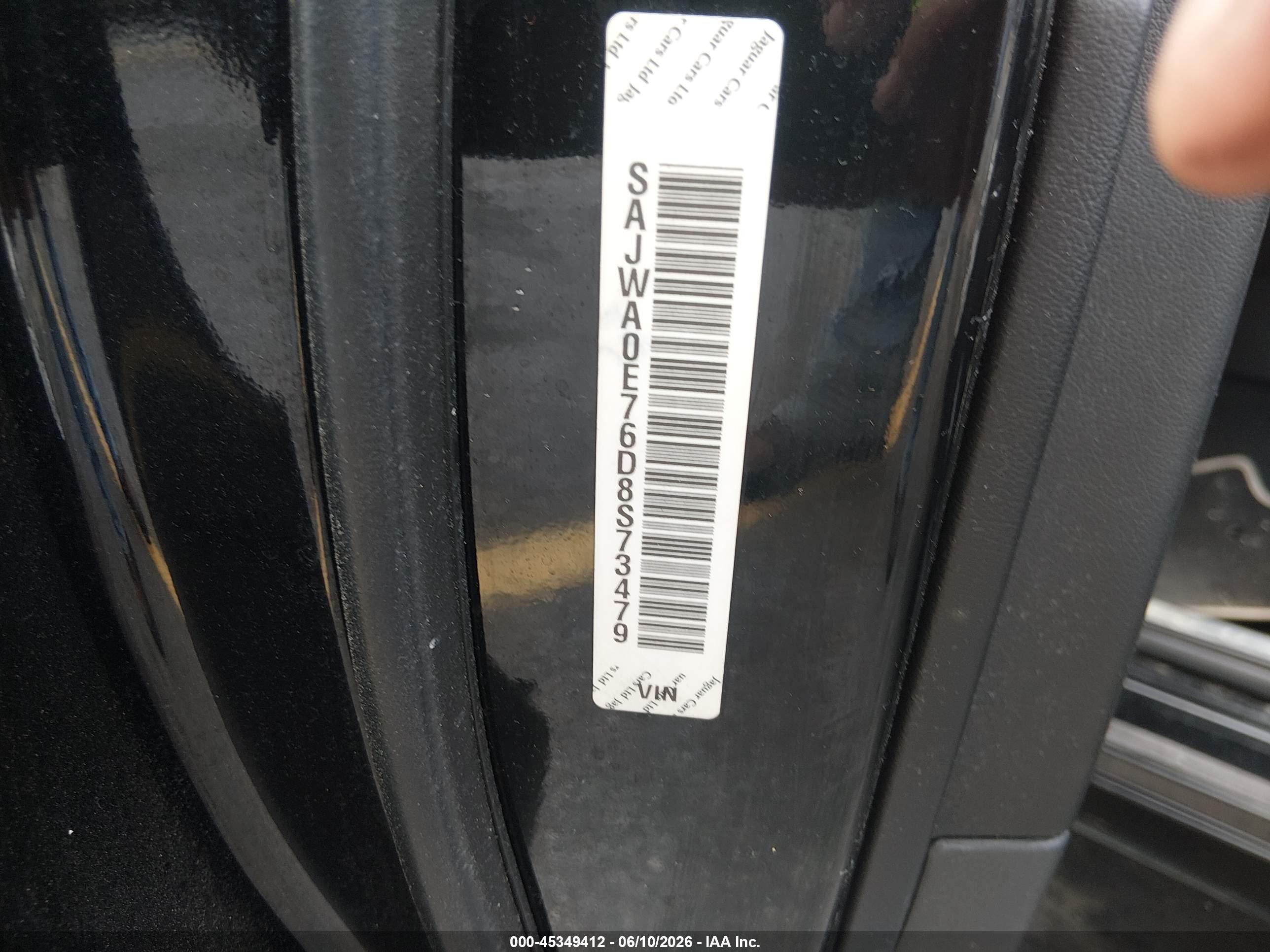 2013 Jaguar Xf V6 Sc Black vin: SAJWA0E76D8S73479