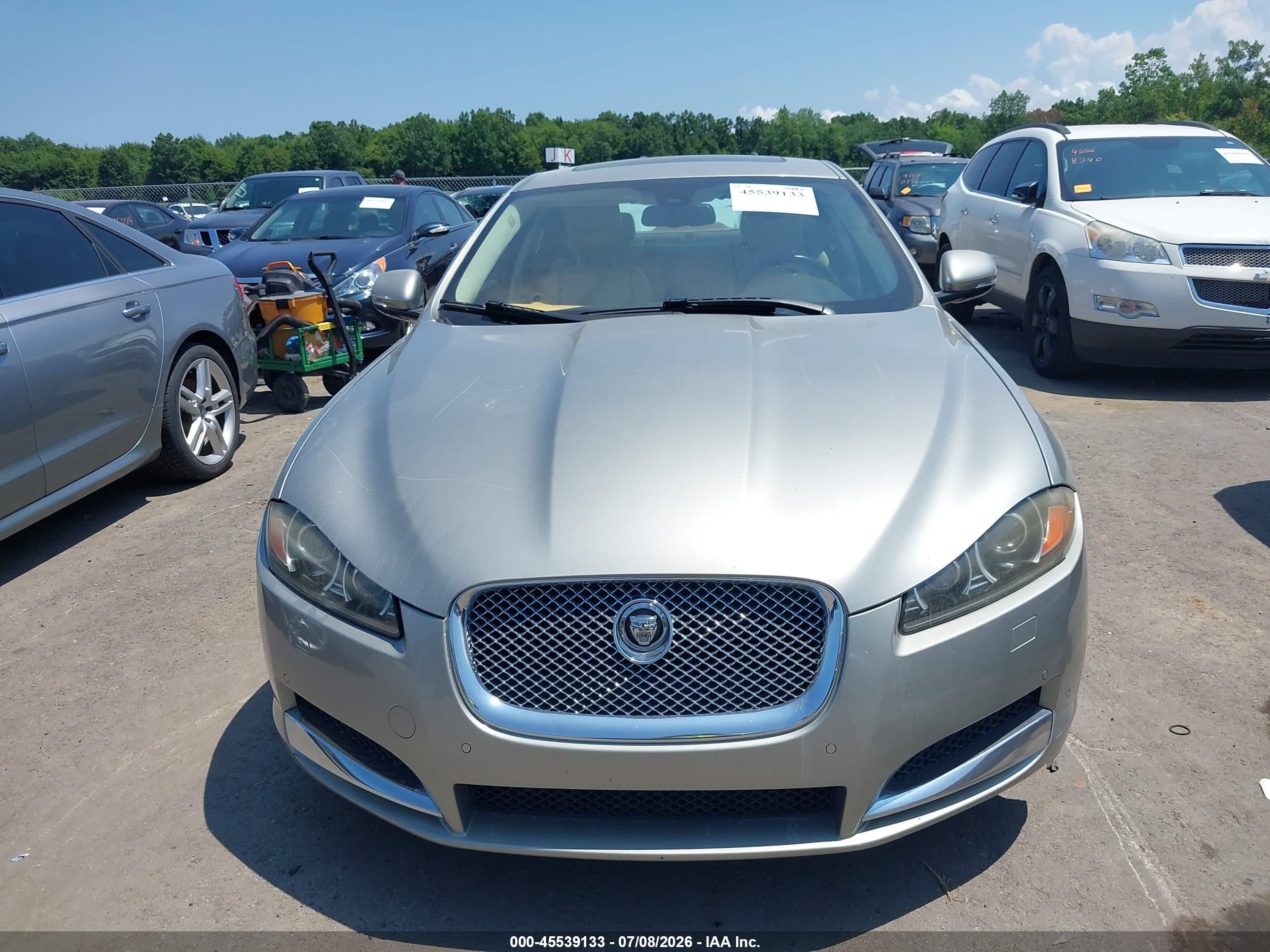 2013 Jaguar Xf V6 Sc Silver vin: SAJWA0E79D8S95668