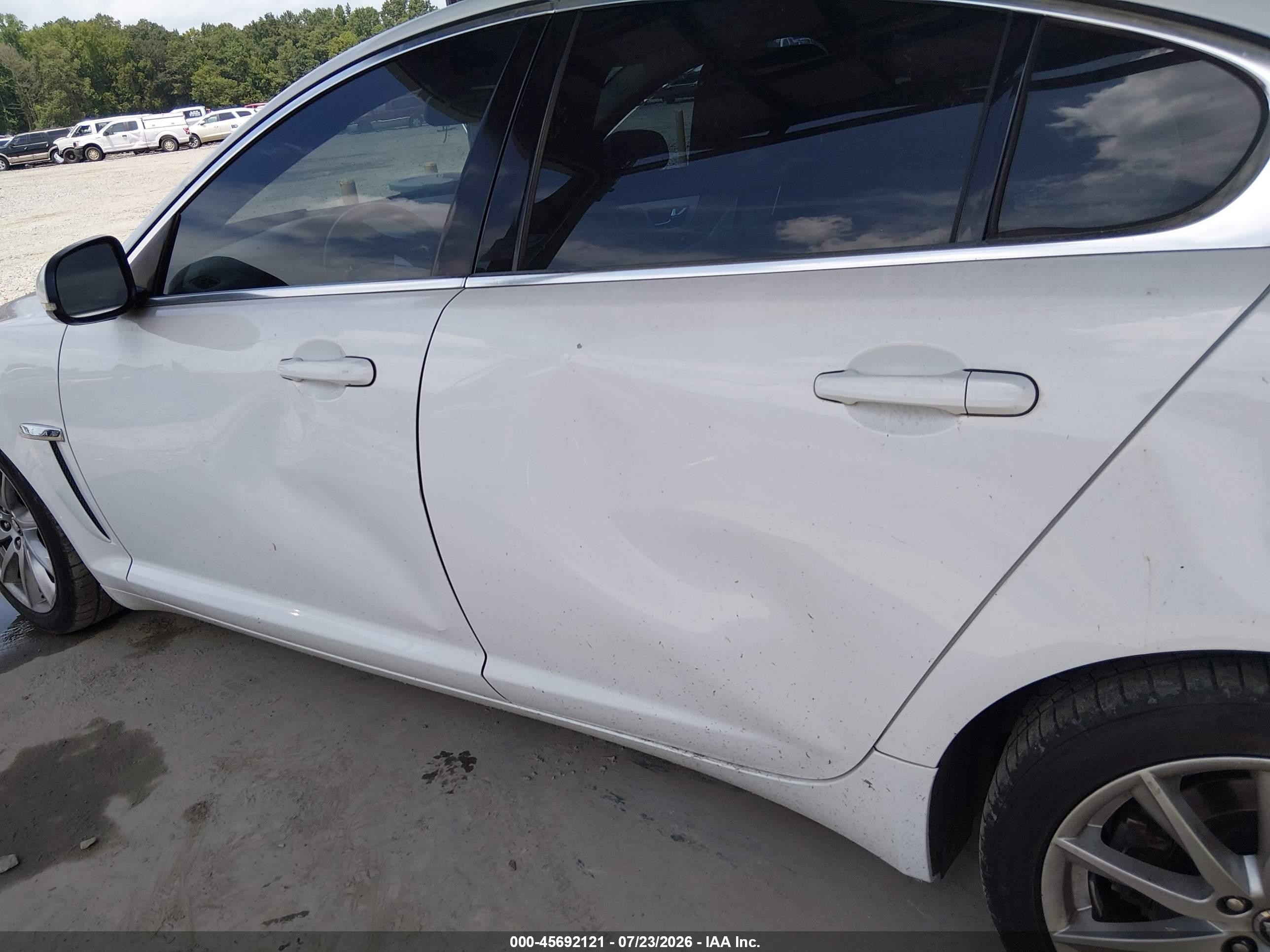 2013 Jaguar Xf I4 T White vin: SAJWA0ES0DPS73374