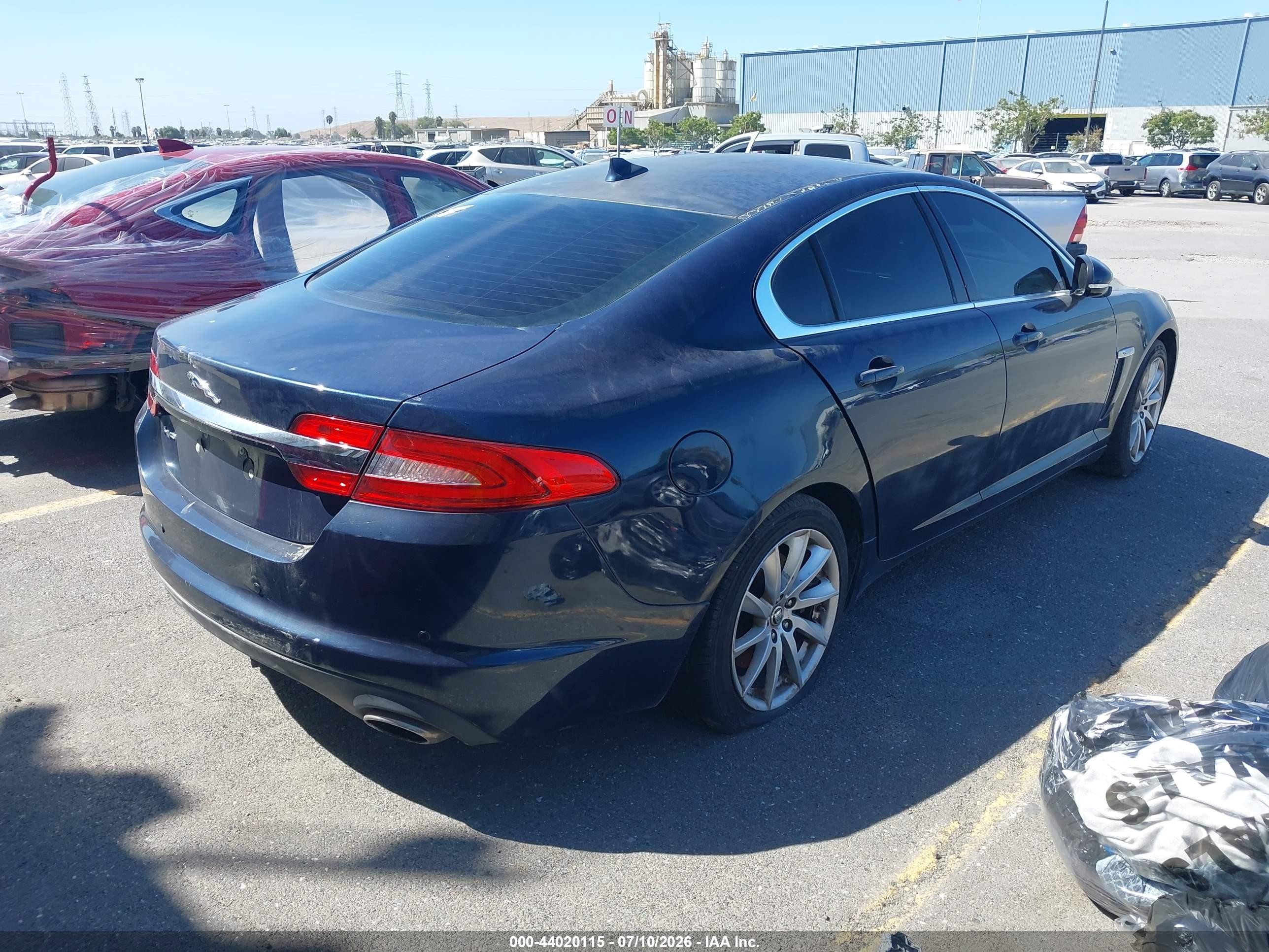 2013 Jaguar Xf I4 T Синий vin: SAJWA0ES3DPS78813