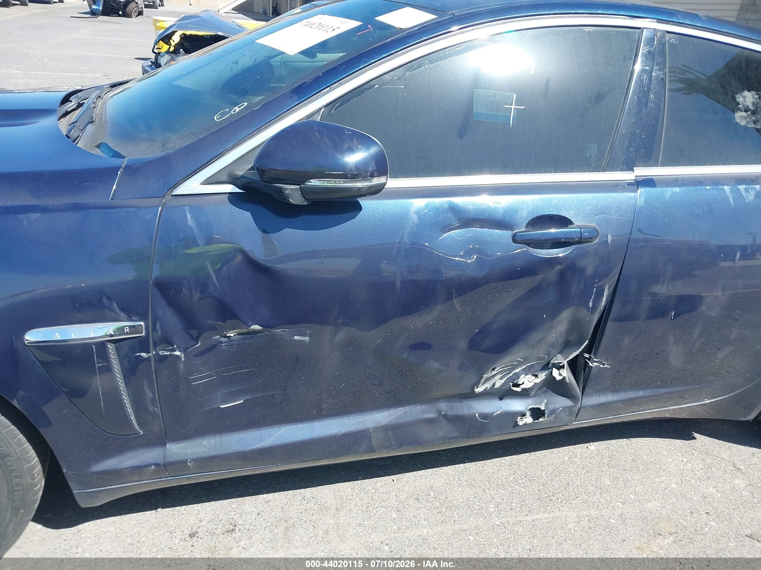 2013 Jaguar Xf I4 T Синий vin: SAJWA0ES3DPS78813