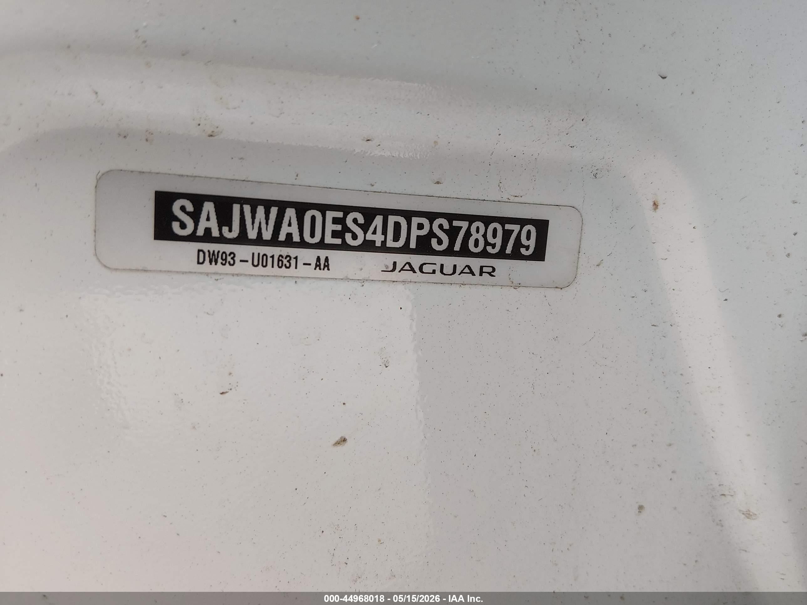 2013 Jaguar Xf I4 T White vin: SAJWA0ES4DPS78979