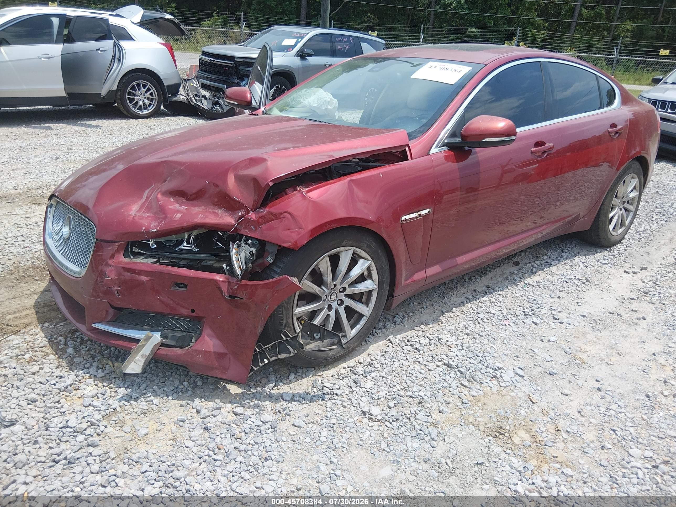 2013 Jaguar Xf I4 T Красный vin: SAJWA0ES4DPU08730