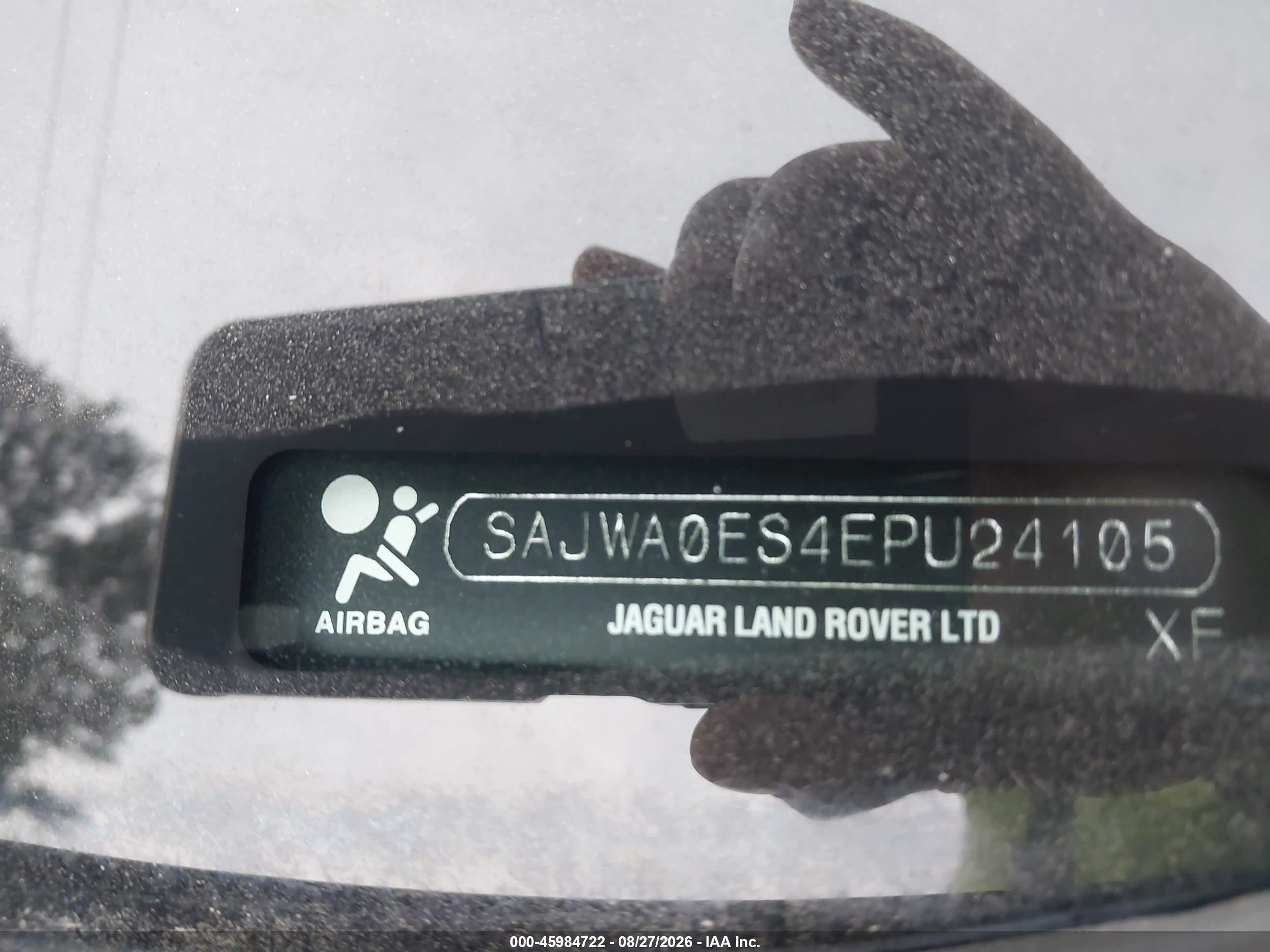 2014 Jaguar Xf I4 T Black vin: SAJWA0ES4EPU24105