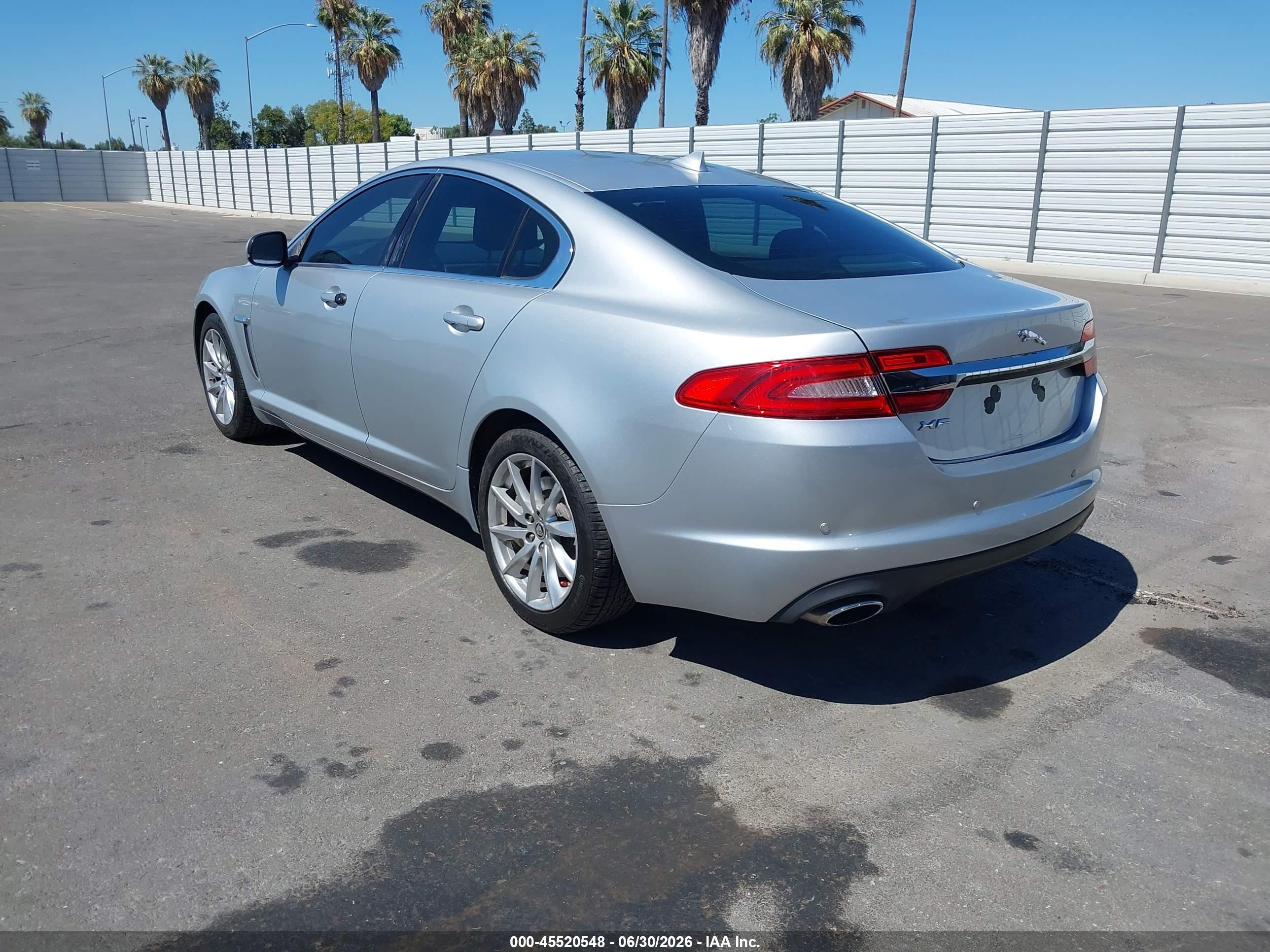 2013 Jaguar Xf I4 T Silver vin: SAJWA0ES6DPU00693