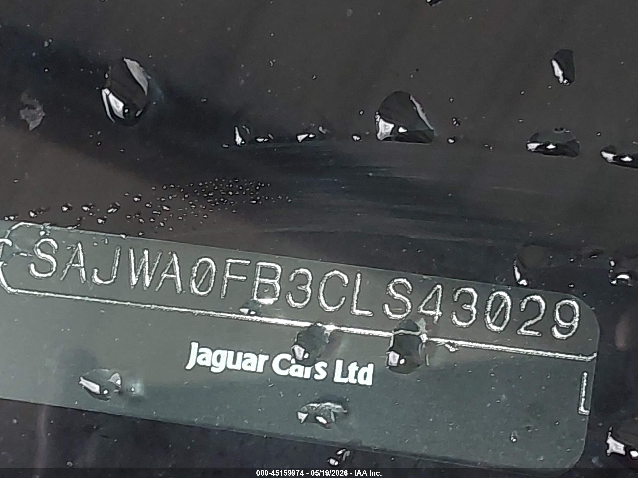 2012 Jaguar Xf   Темно-бордовый vin: SAJWA0FB3CLS43029