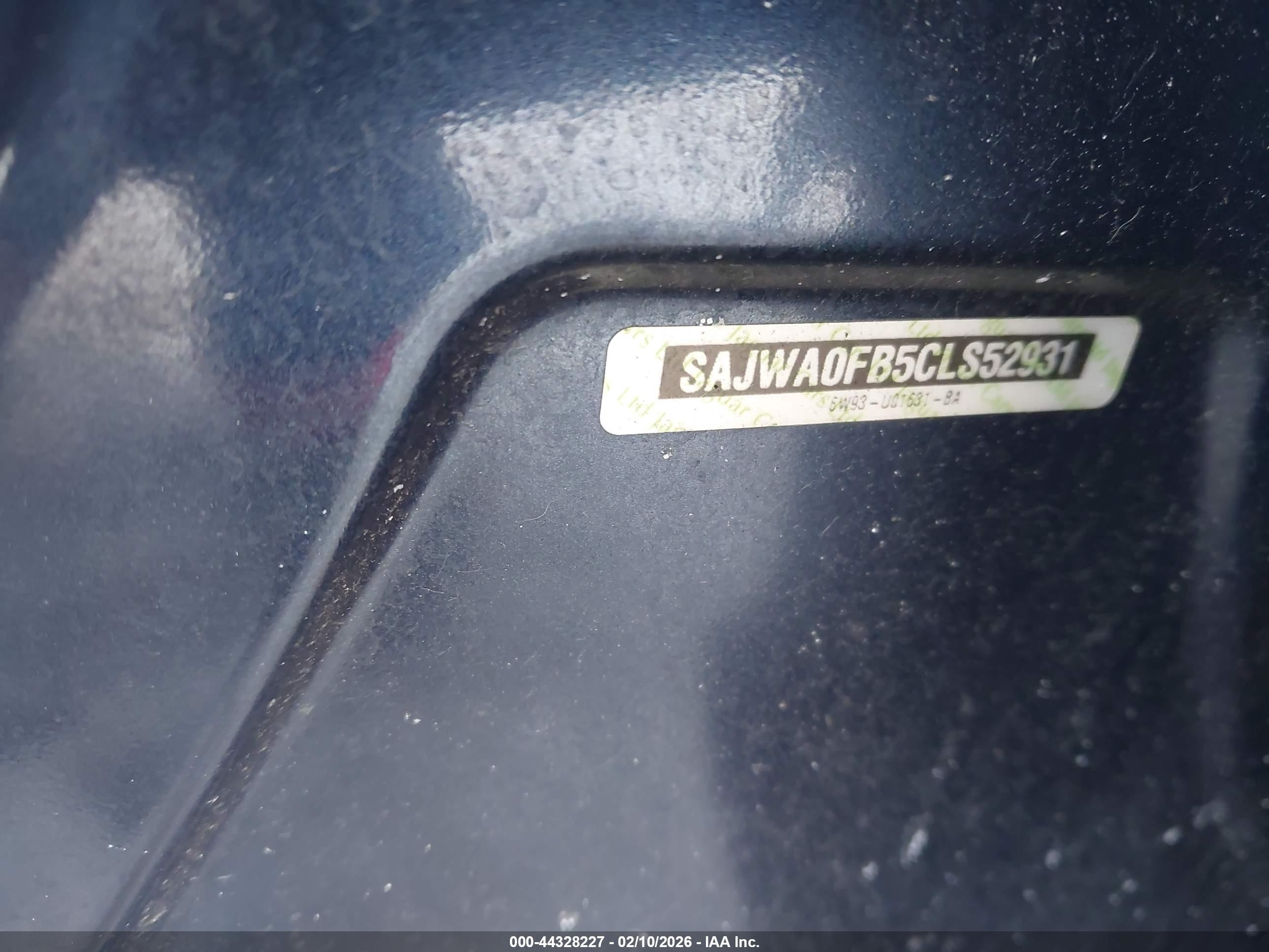 2012 Jaguar Xf   Черный vin: SAJWA0FB5CLS52931