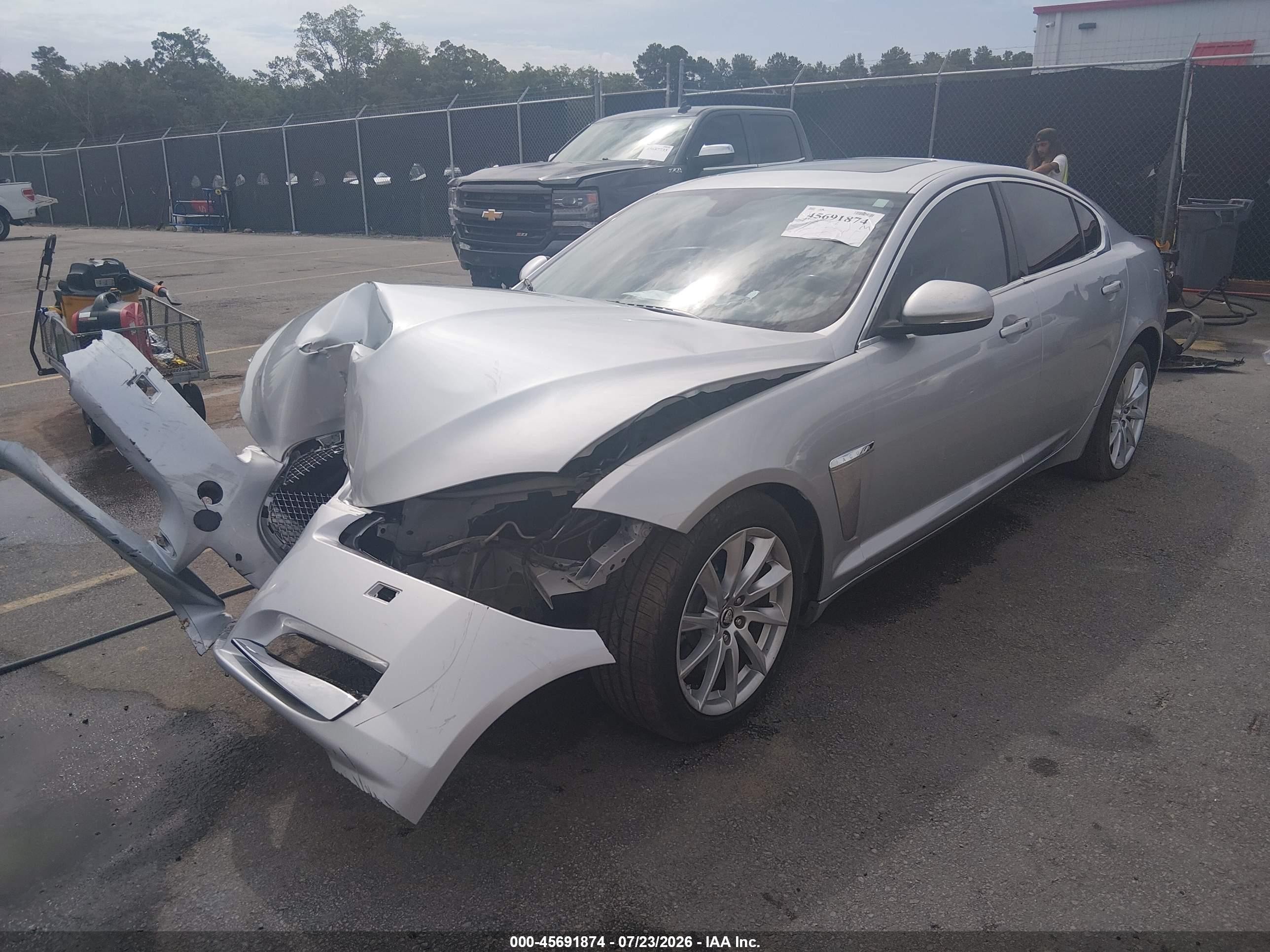 2012 Jaguar Xf   Silver vin: SAJWA0FB5CLS60365