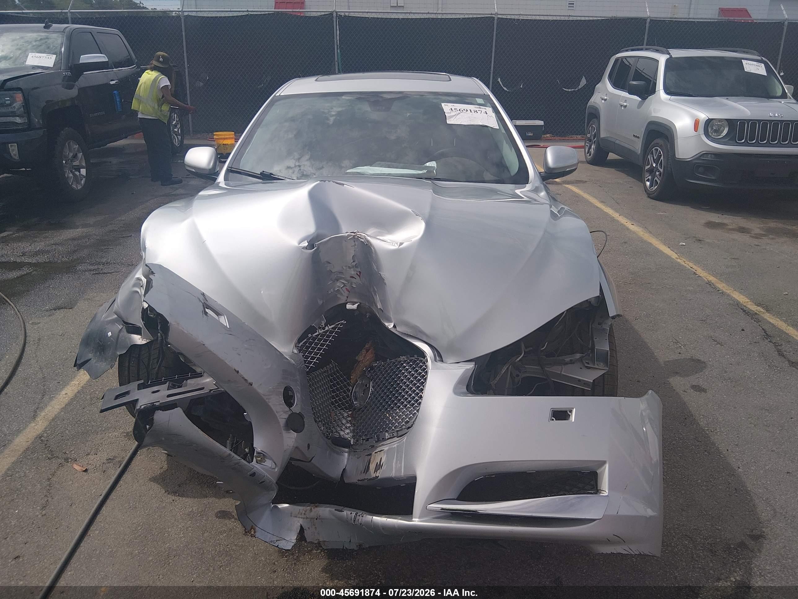 2012 Jaguar Xf   Silver vin: SAJWA0FB5CLS60365