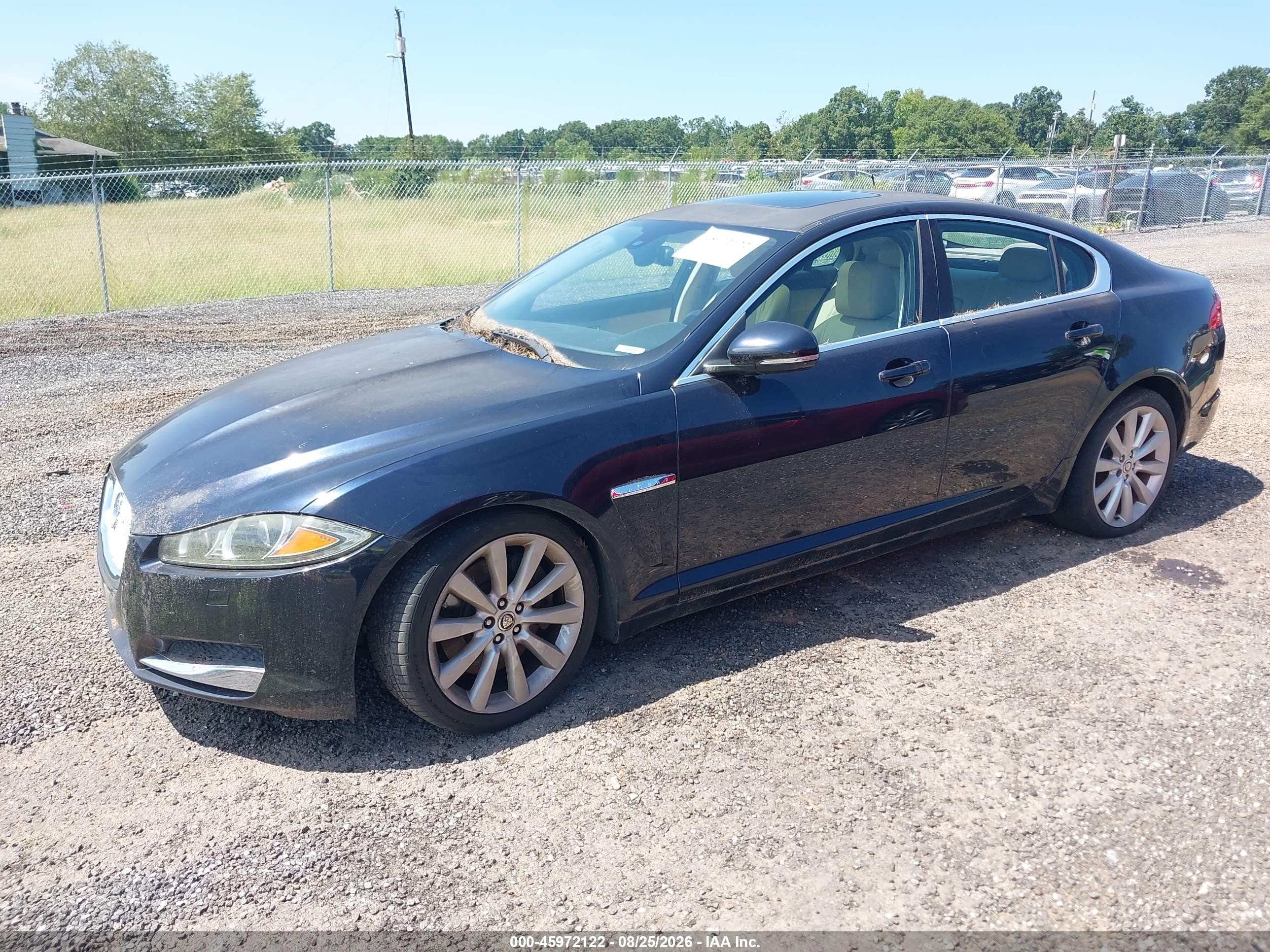 2012 Jaguar Xf   Dark Blue vin: SAJWA0FBXCLS25062