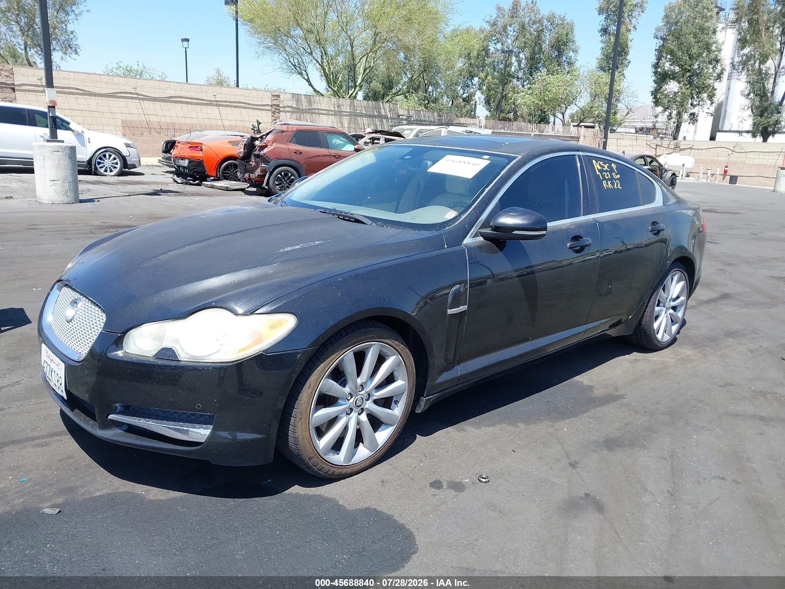 2010 Jaguar Xf Premium Черный vin: SAJWA0GB3ALR55682