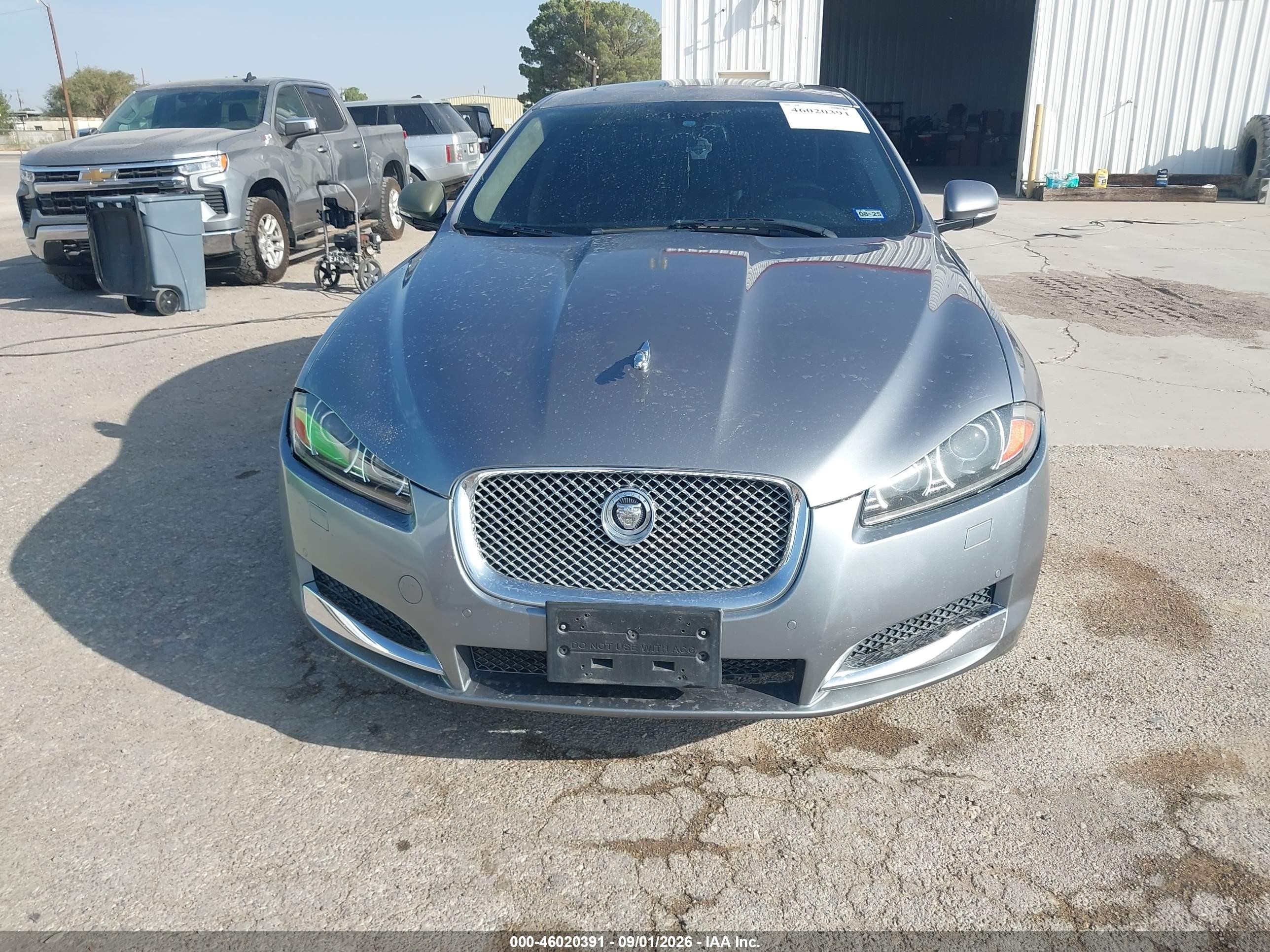 2012 Jaguar Xf Portfolio Silver vin: SAJWA0HB0CLS36567