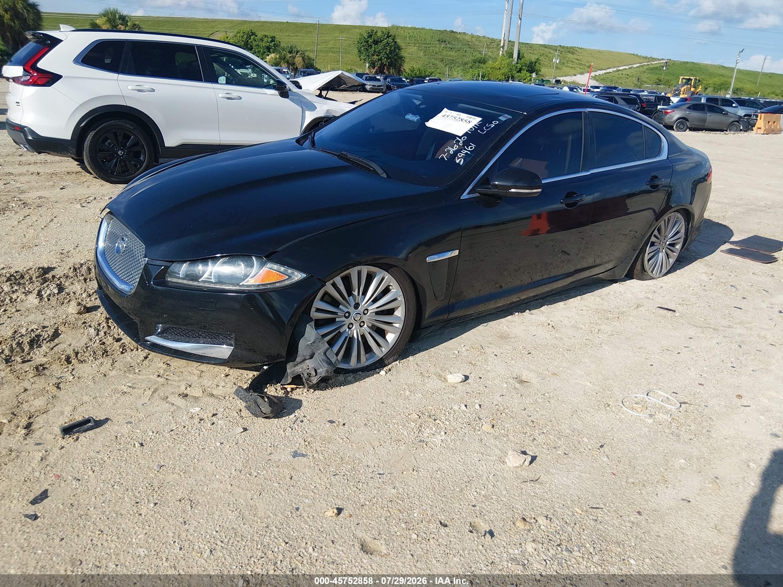 2012 Jaguar Xf Portfolio Black vin: SAJWA0HB7CLS28272