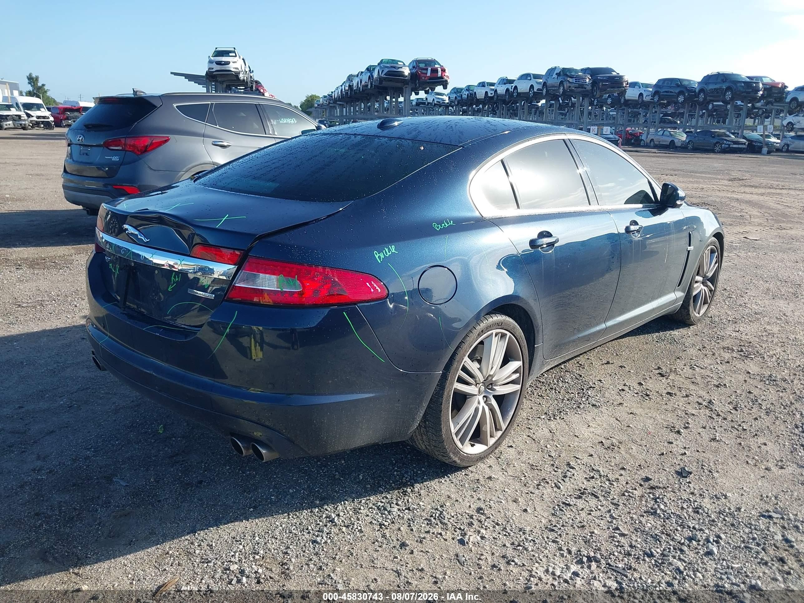 2010 Jaguar Xf Supercharged Dark Blue vin: SAJWA0HE8AMR61819