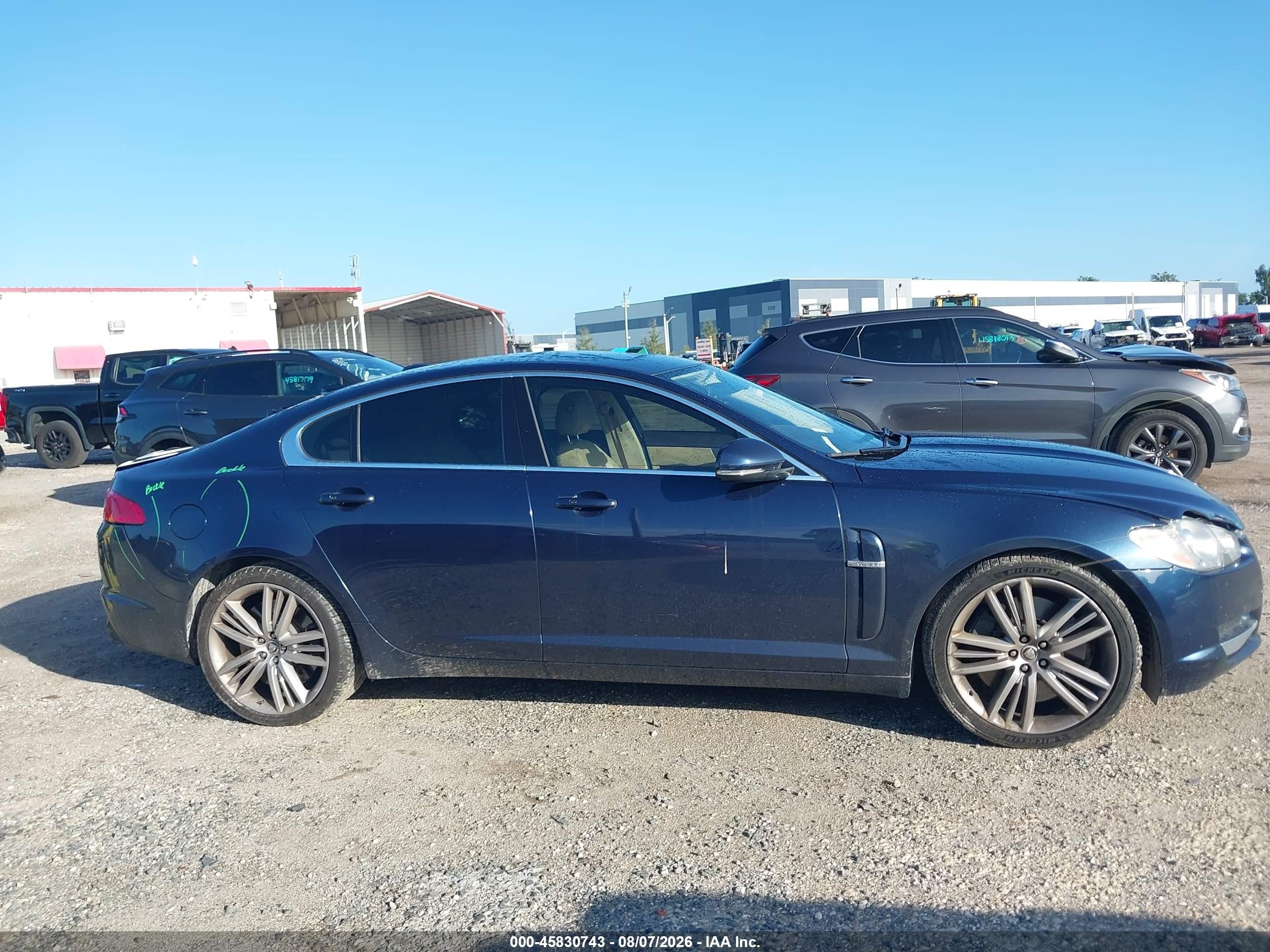 2010 Jaguar Xf Supercharged Dark Blue vin: SAJWA0HE8AMR61819