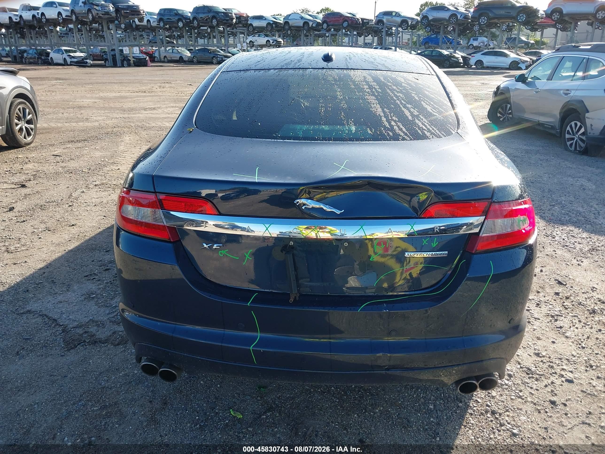 2010 Jaguar Xf Supercharged Dark Blue vin: SAJWA0HE8AMR61819
