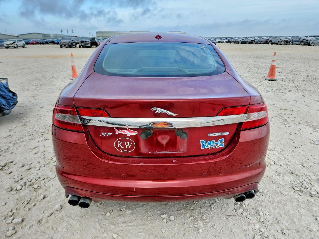 2010 Jaguar Xf Supercharged Maroon vin: SAJWA0HEXAMR77701