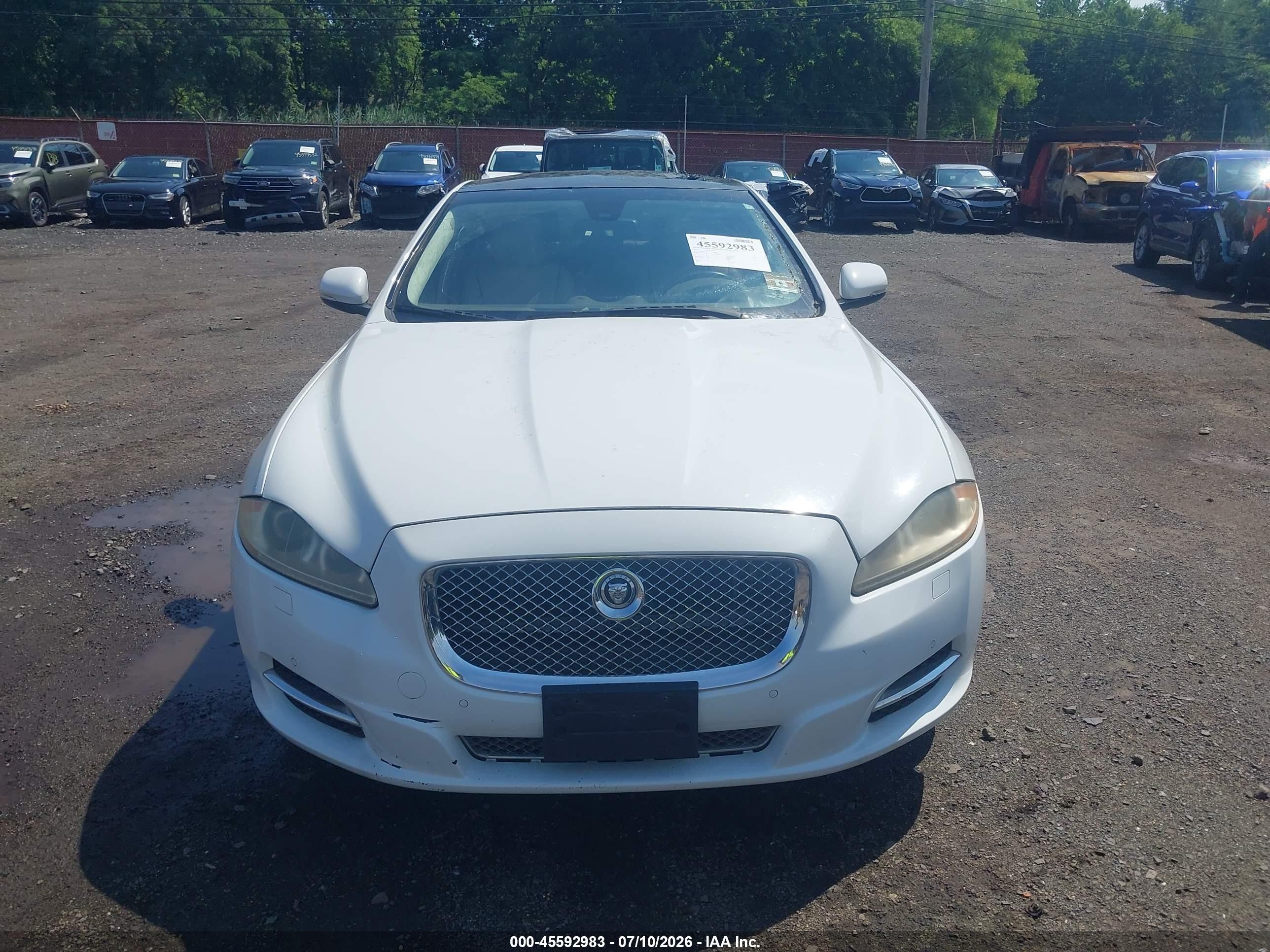 2011 Jaguar Xj Supercharged White vin: SAJWA1GEXBMV16992