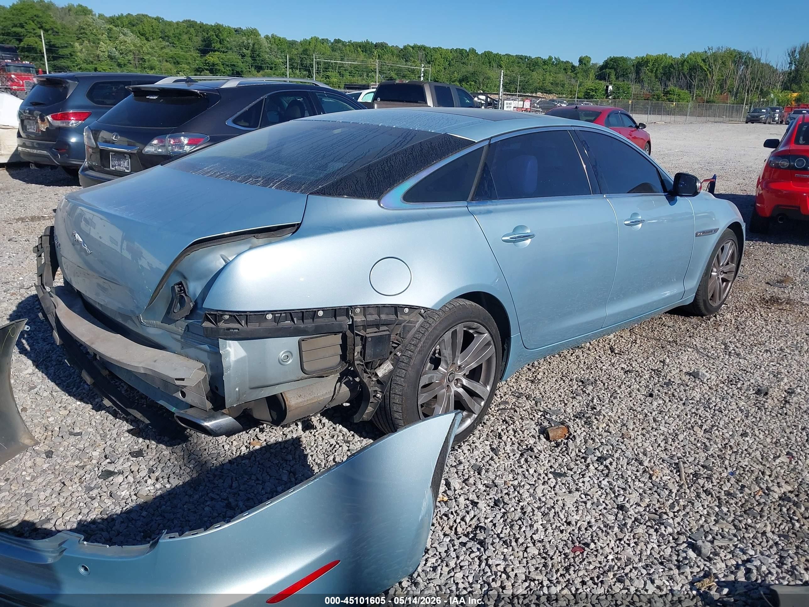 2012 Jaguar Xj Xjl Portfolio Blue vin: SAJWA2GB0CLV37983