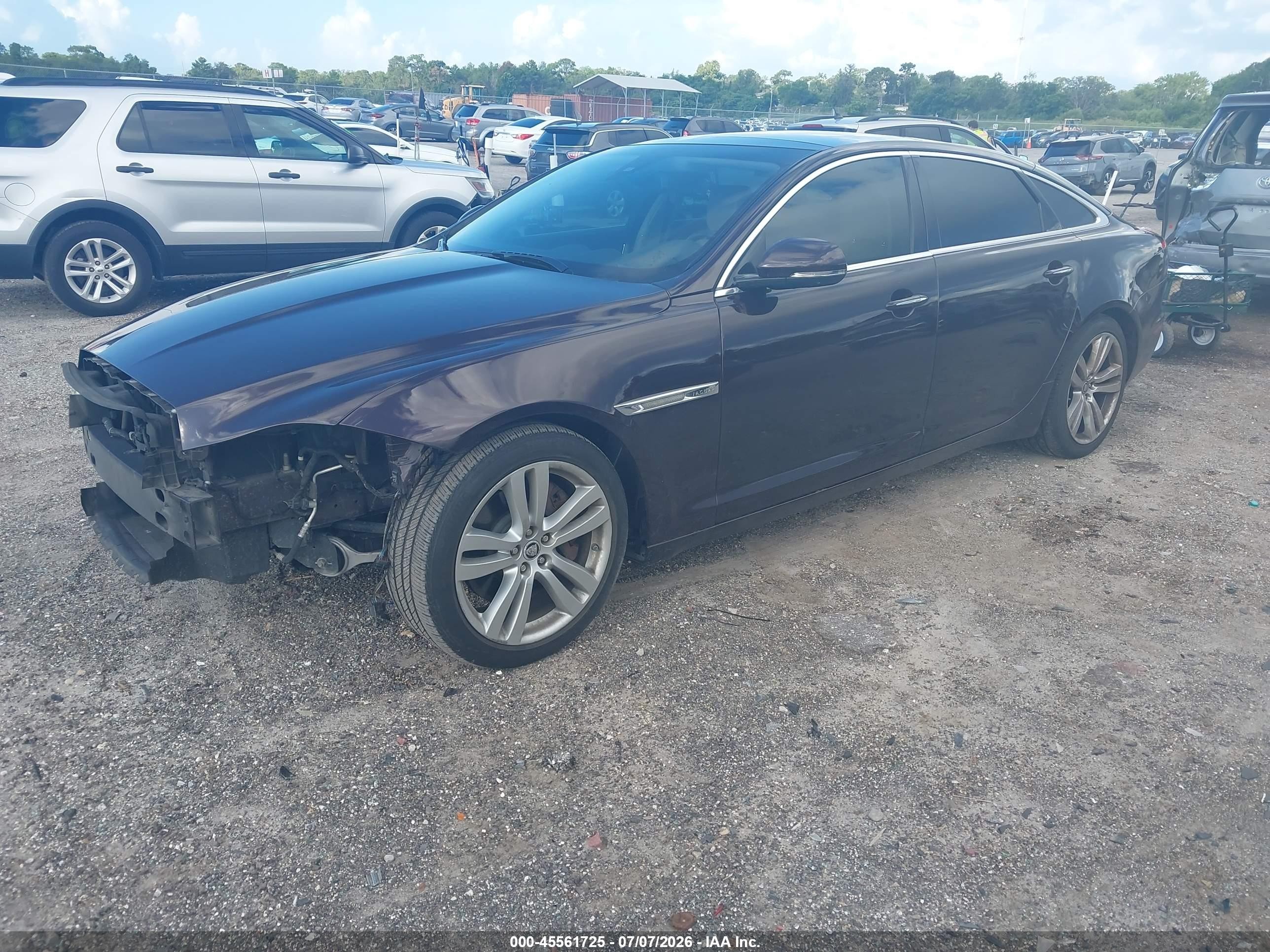 2011 Jaguar Xj Xjl Темно-бордовый vin: SAJWA2GB2BLV13991