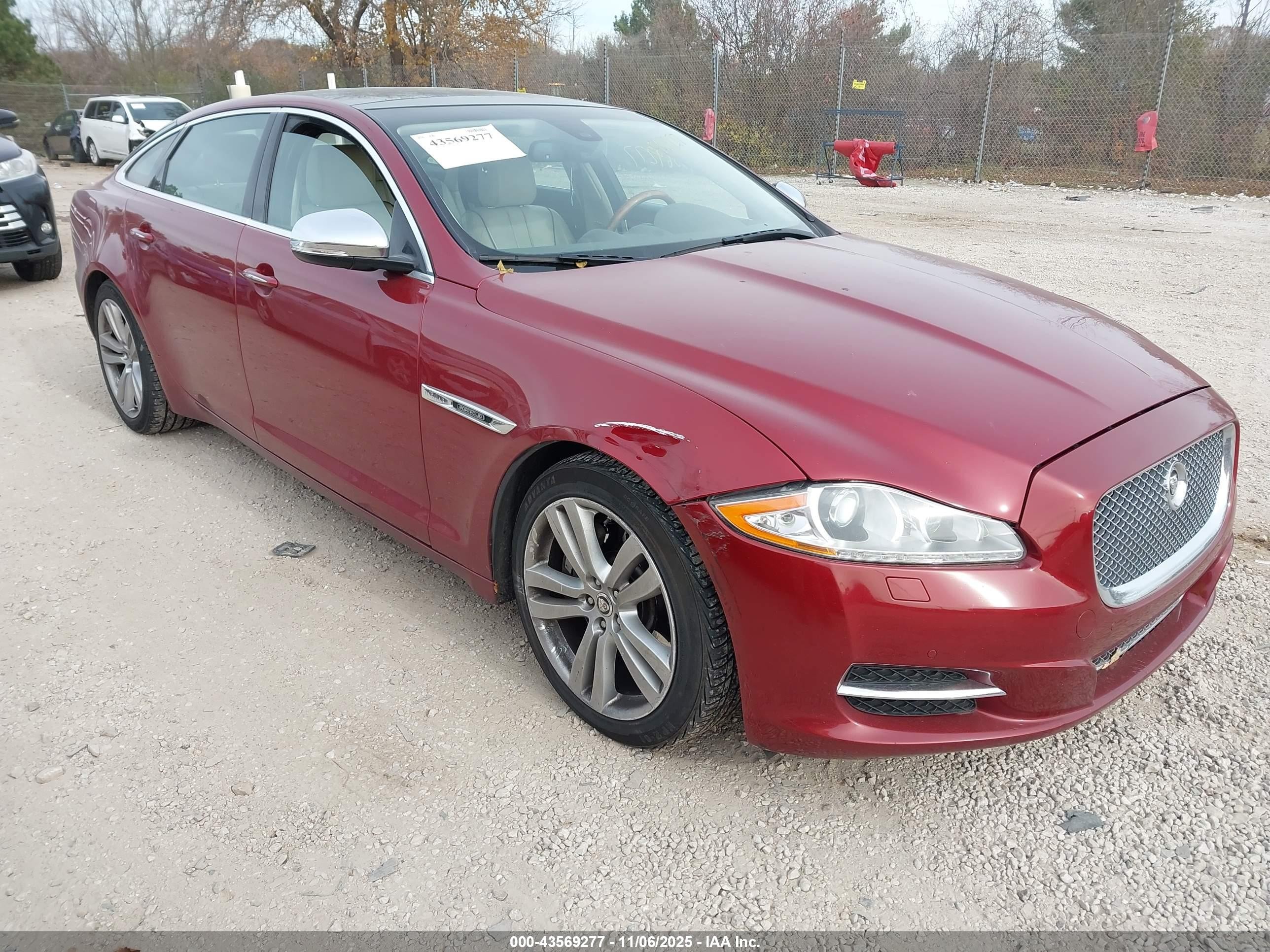 2012 Jaguar Xj Xjl Portfolio Red vin: SAJWA2GB5CLV37882