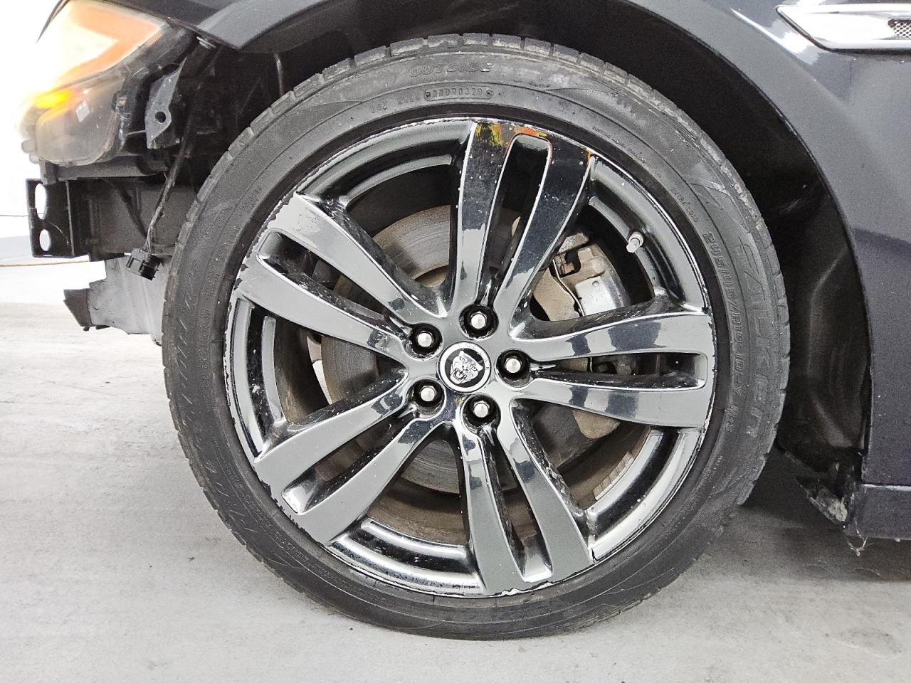 2012 Jaguar Xjl Black vin: SAJWA2GB9CLV28263 Damage: Left Front Wheel, Curb Rash, > 12 Inches