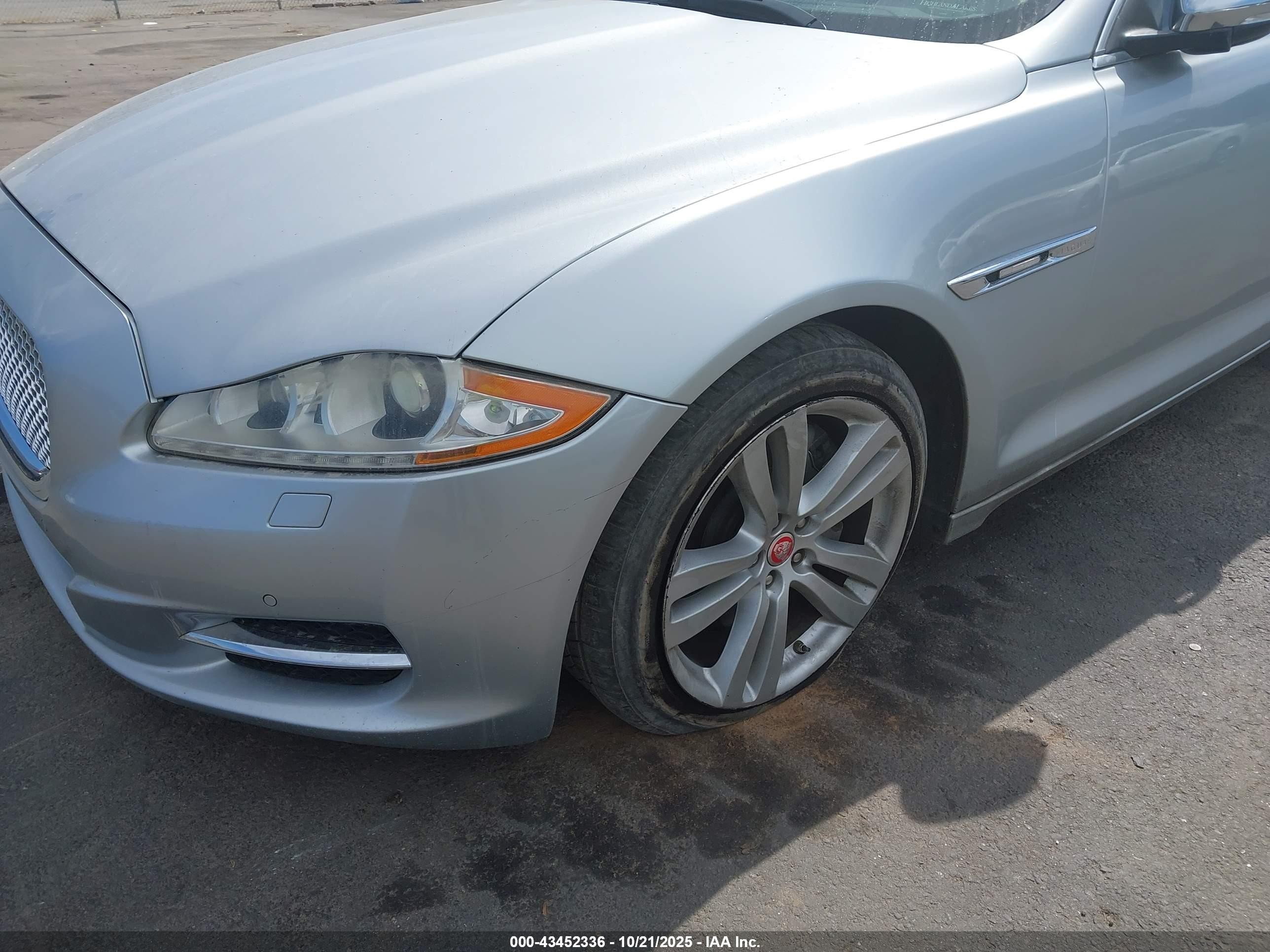2012 Jaguar Xj Xjl Portfolio Серебряный vin: SAJWA2GB9CLV28618