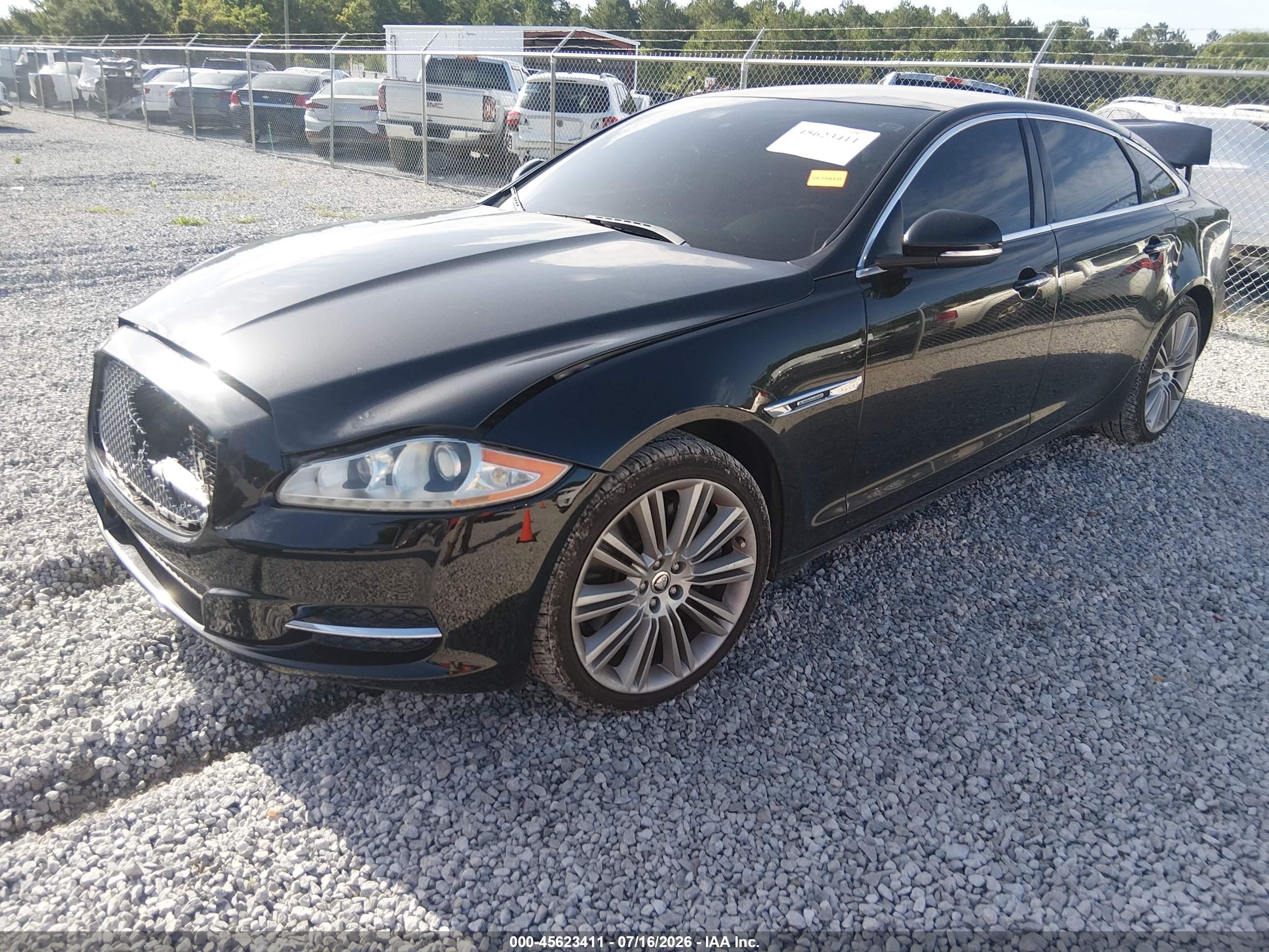 2012 Jaguar Xj Xjl Supercharged Black vin: SAJWA2GE5CMV32220