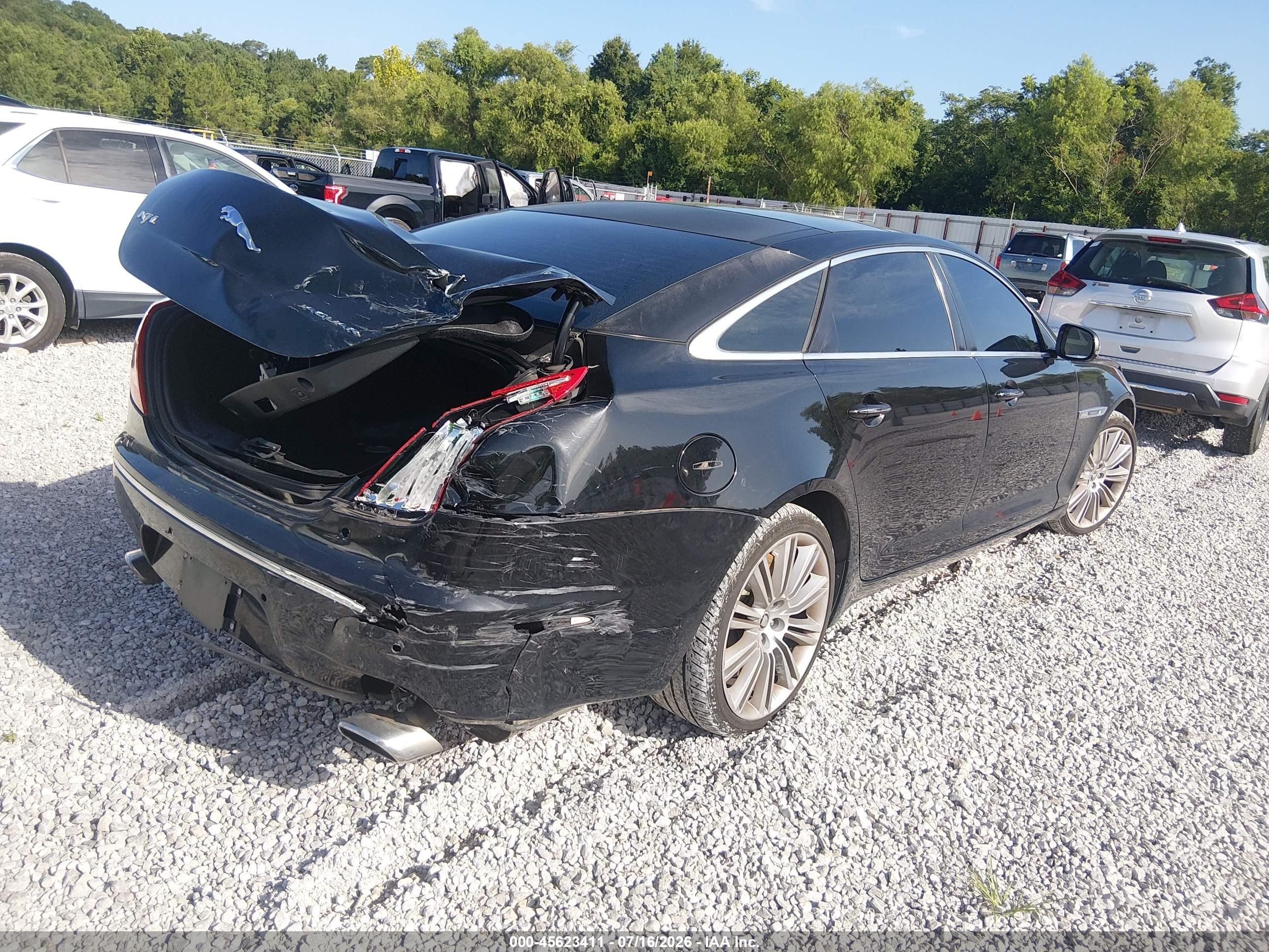 2012 Jaguar Xj Xjl Supercharged Black vin: SAJWA2GE5CMV32220
