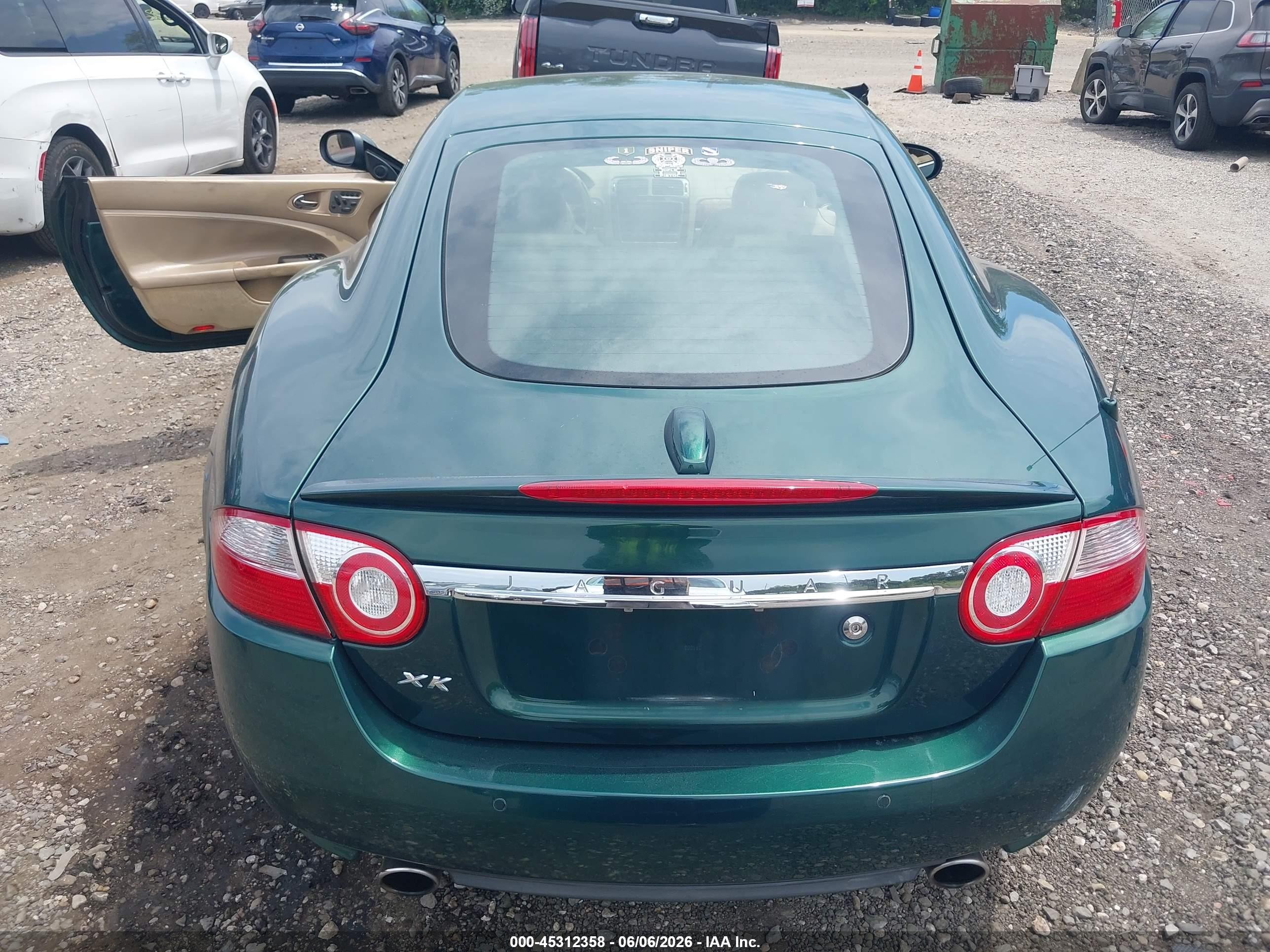 2007 Jaguar Xk   Green vin: SAJWA43B075B11905