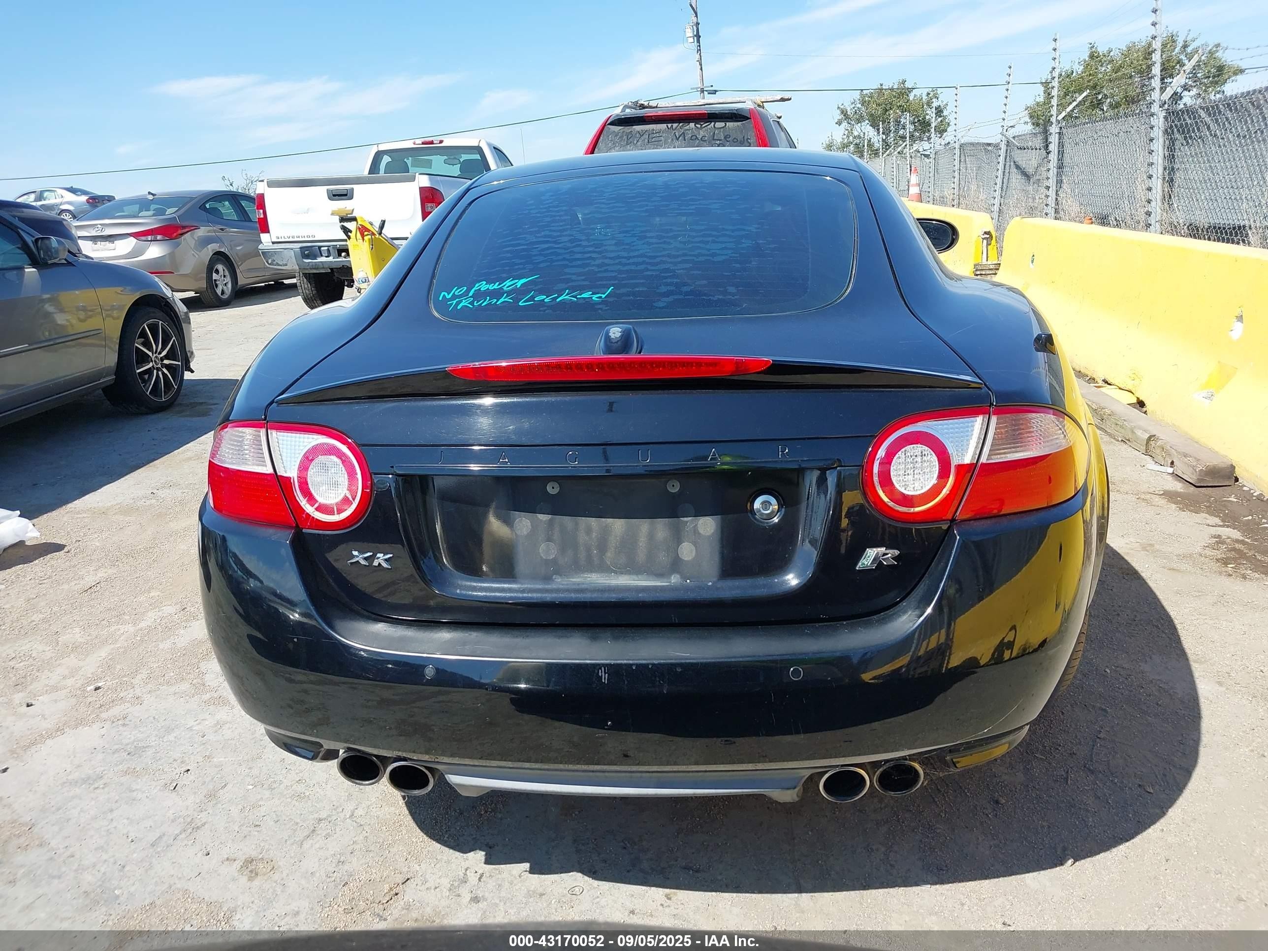 2007 Jaguar Xkr   Black vin: SAJWA43C179B19710