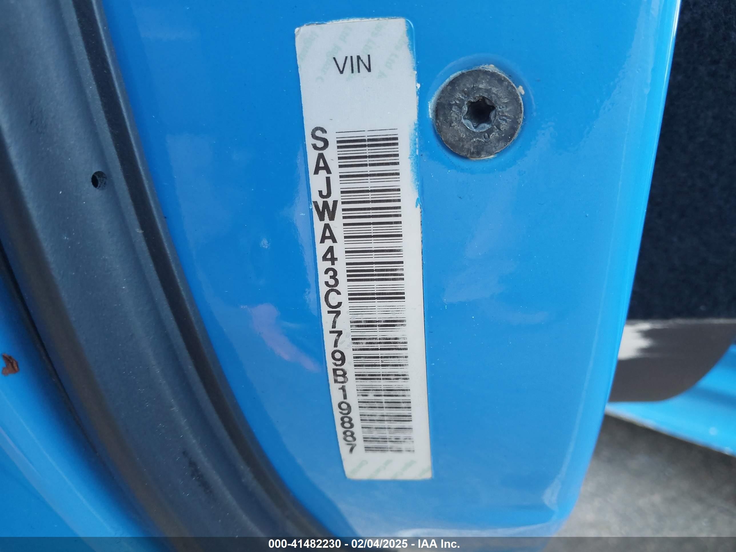 2007 Jaguar Xkr   Blue vin: SAJWA43C779B19887