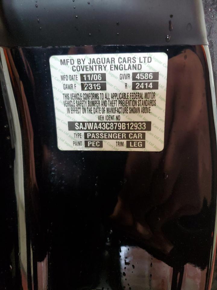 2007 Jaguar Xkr Black vin: SAJWA43C879B12933