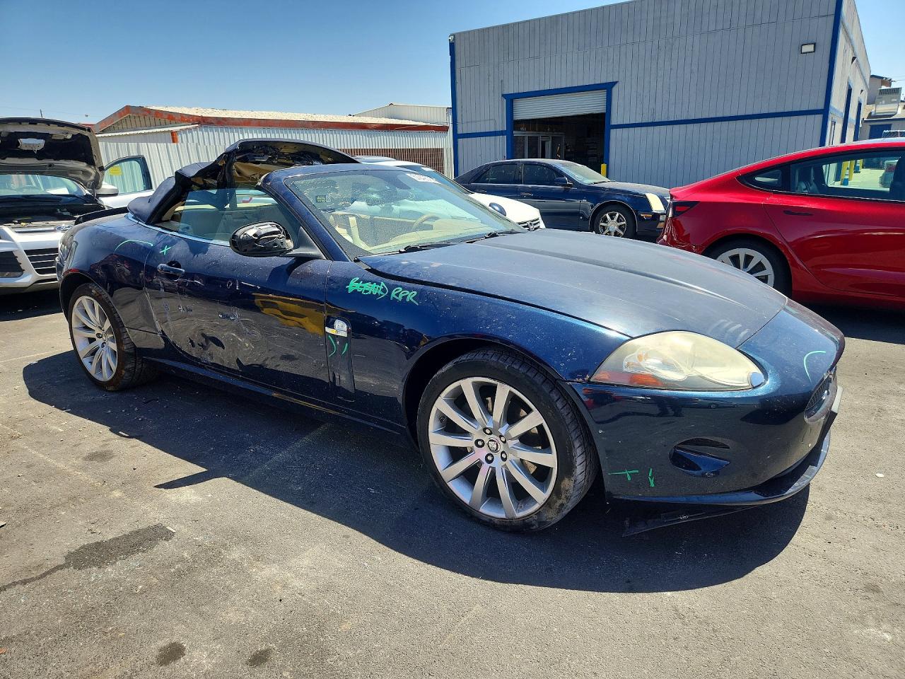 2008 Jaguar Xk Blue vin: SAJWA44B085B26291