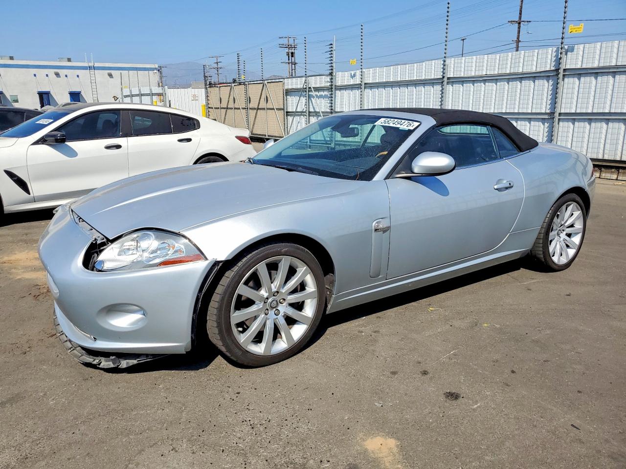 2007 Jaguar Xk Silver vin: SAJWA44B475B13218