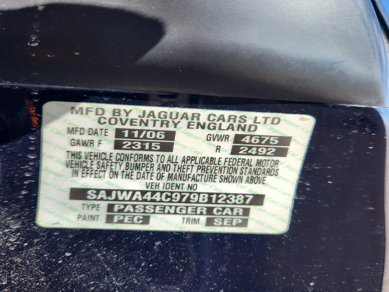 2007 Jaguar Xkr Black vin: SAJWA44C979B12387