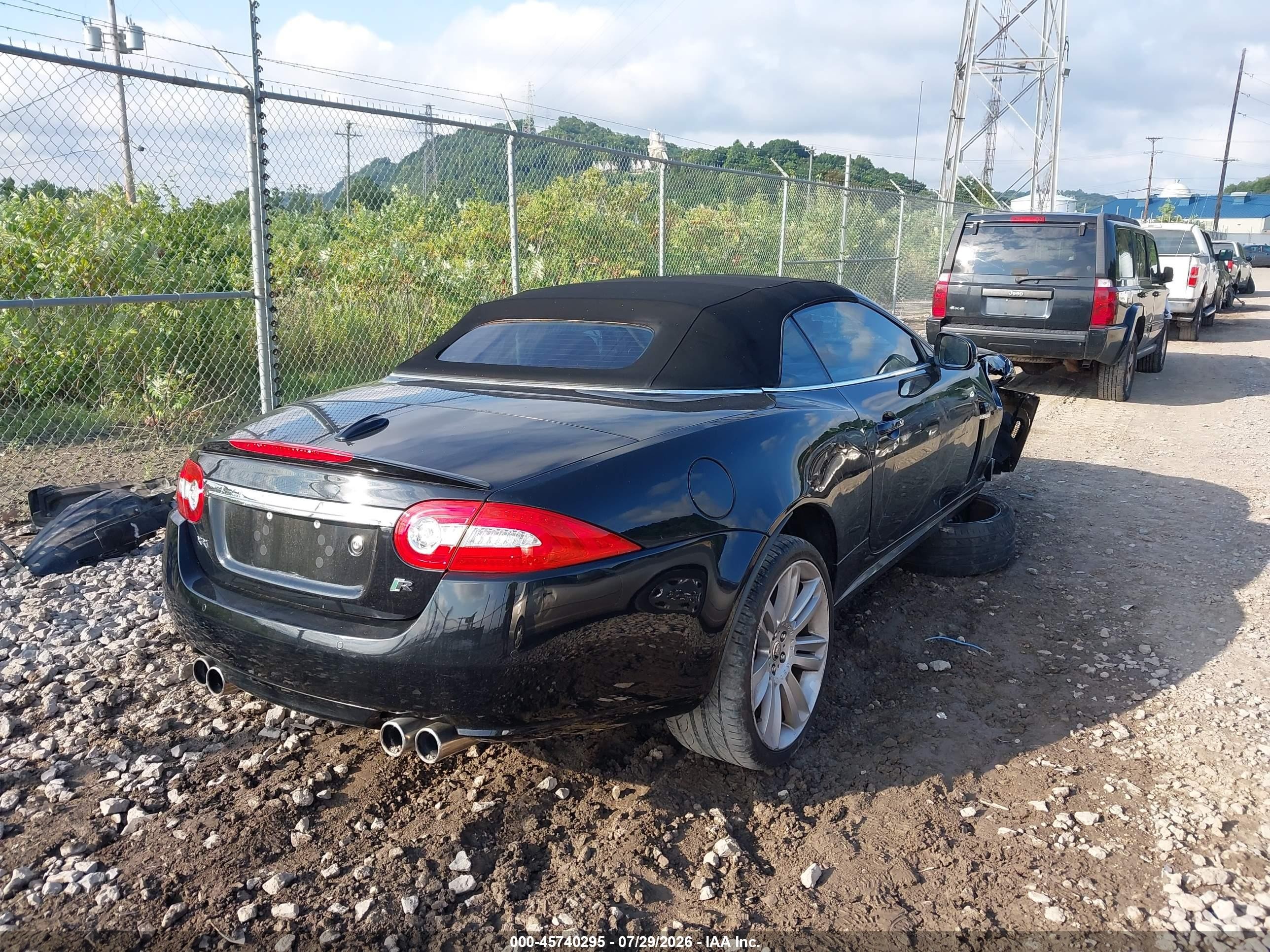 2010 Jaguar Xk Xkr Black vin: SAJWA4EC8AMB35565