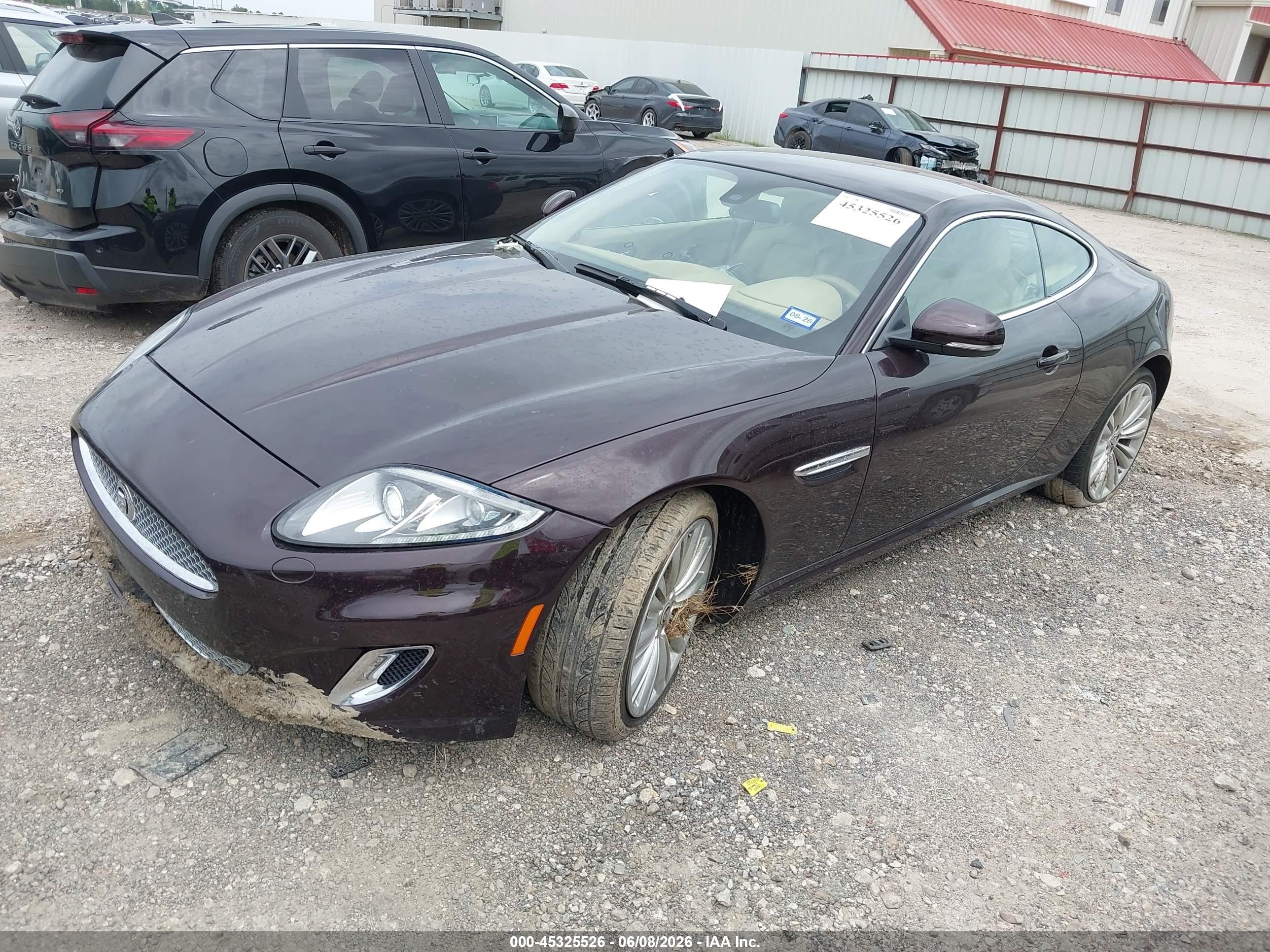 2012 Jaguar Xk   Purple vin: SAJWA4FB1CLB48477