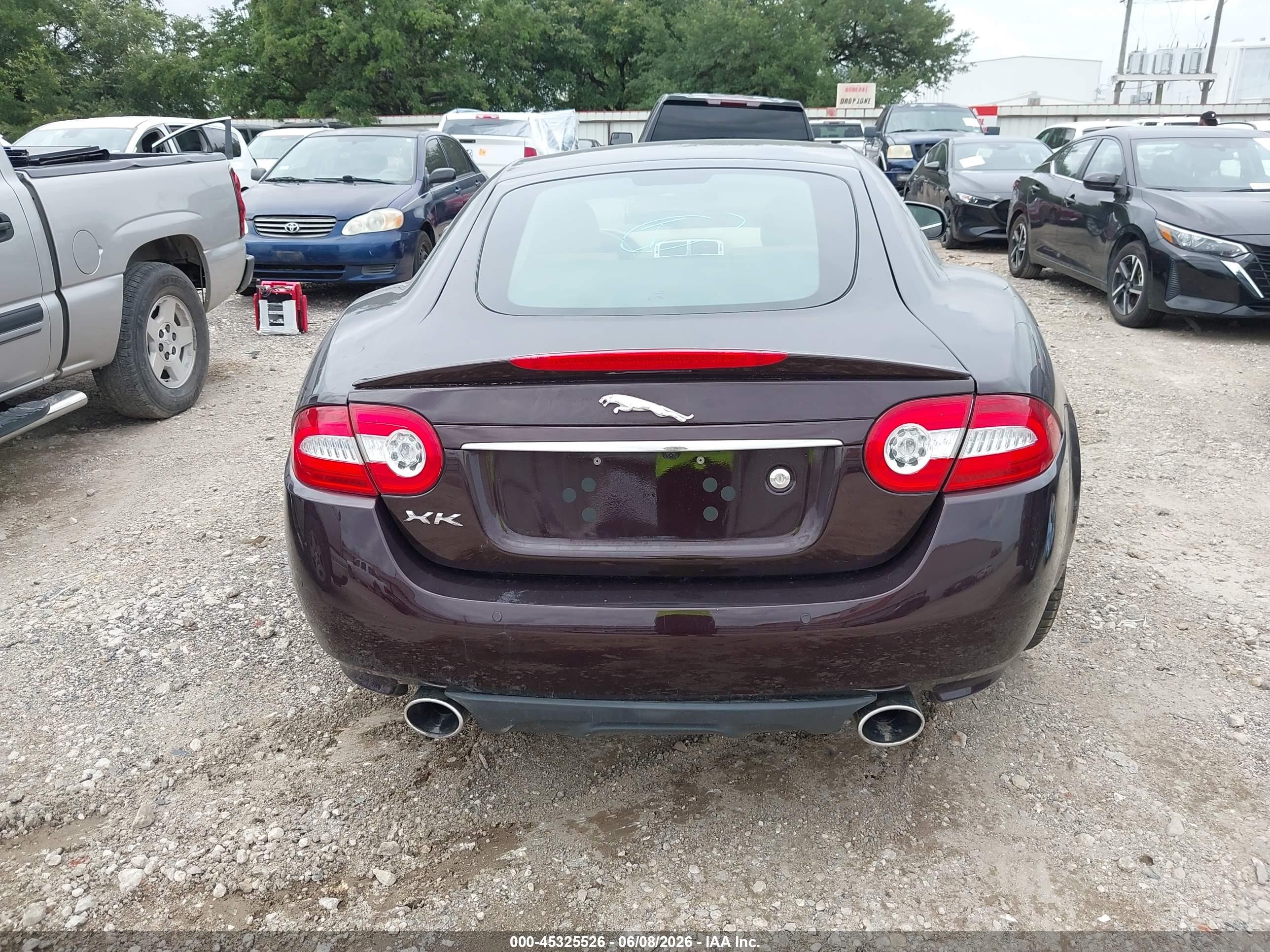 2012 Jaguar Xk   Purple vin: SAJWA4FB1CLB48477