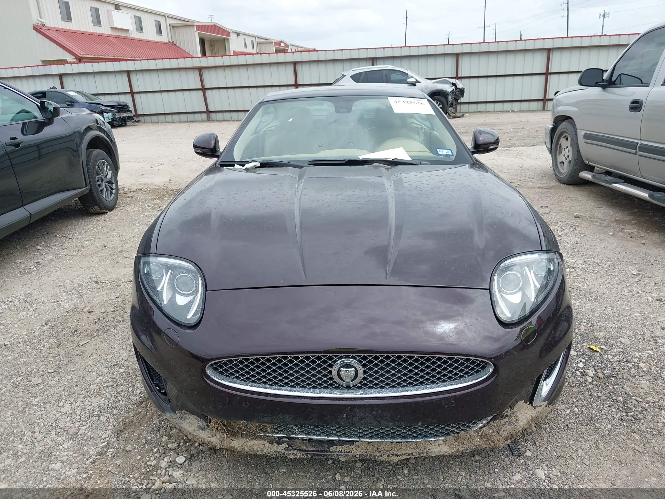 2012 Jaguar Xk   Purple vin: SAJWA4FB1CLB48477
