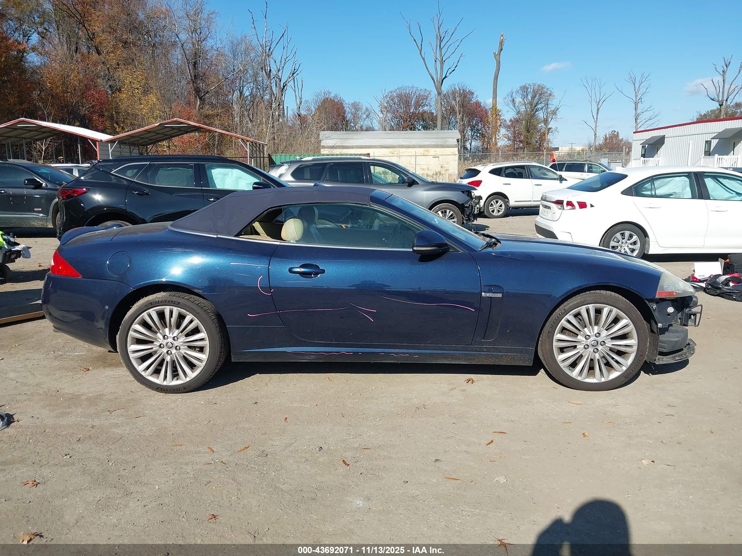 2010 Jaguar Xk   Blue vin: SAJWA4GB5ALB37347