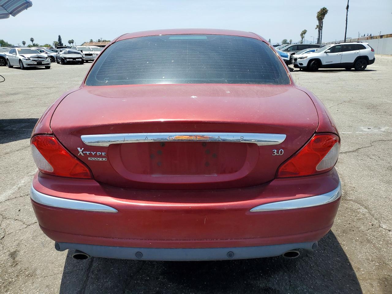 2006 Jaguar X-type 3.0 Red vin: SAJWA51A56WE80638