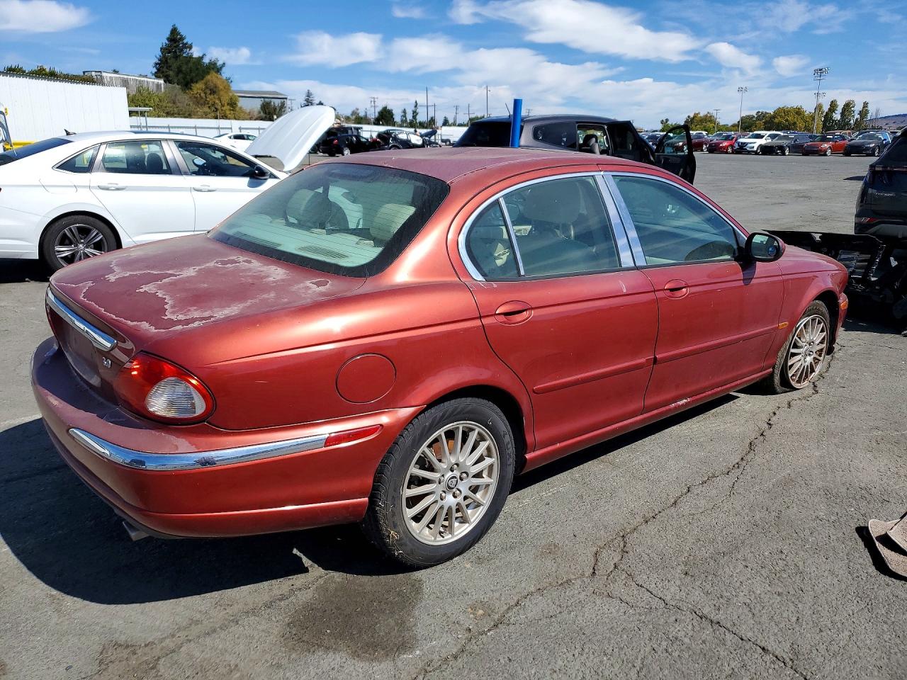 2007 Jaguar X-type 3.0 Burgundy vin: SAJWA51AX7WJ17296