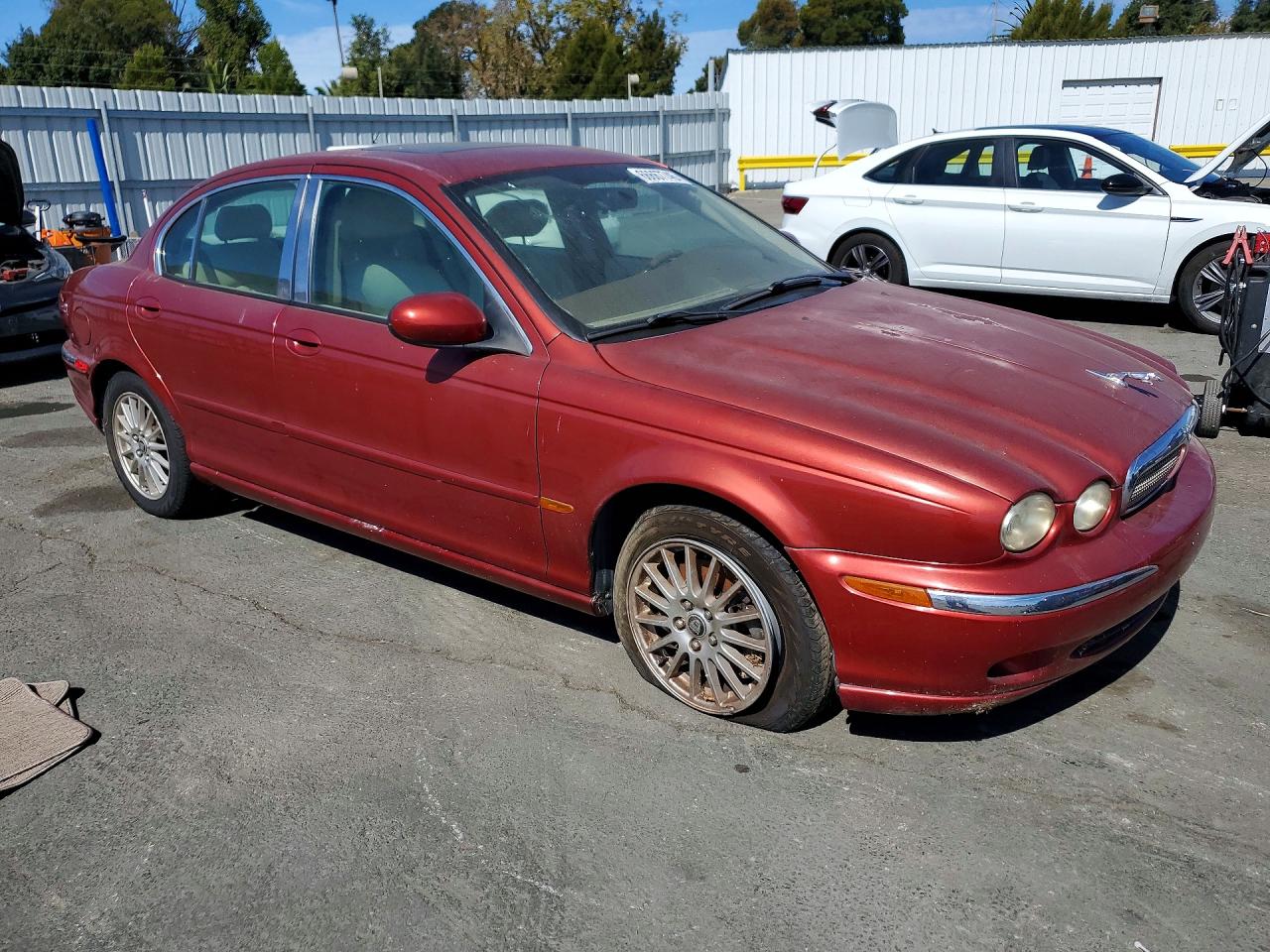 2007 Jaguar X-type 3.0 Burgundy vin: SAJWA51AX7WJ17296