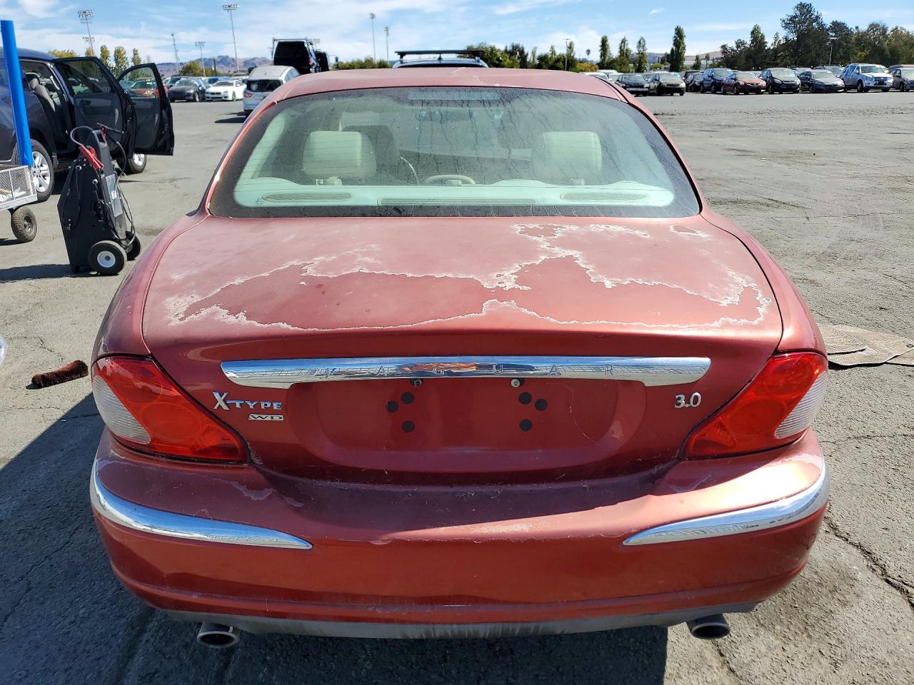 2007 Jaguar X-type 3.0 Burgundy vin: SAJWA51AX7WJ17296
