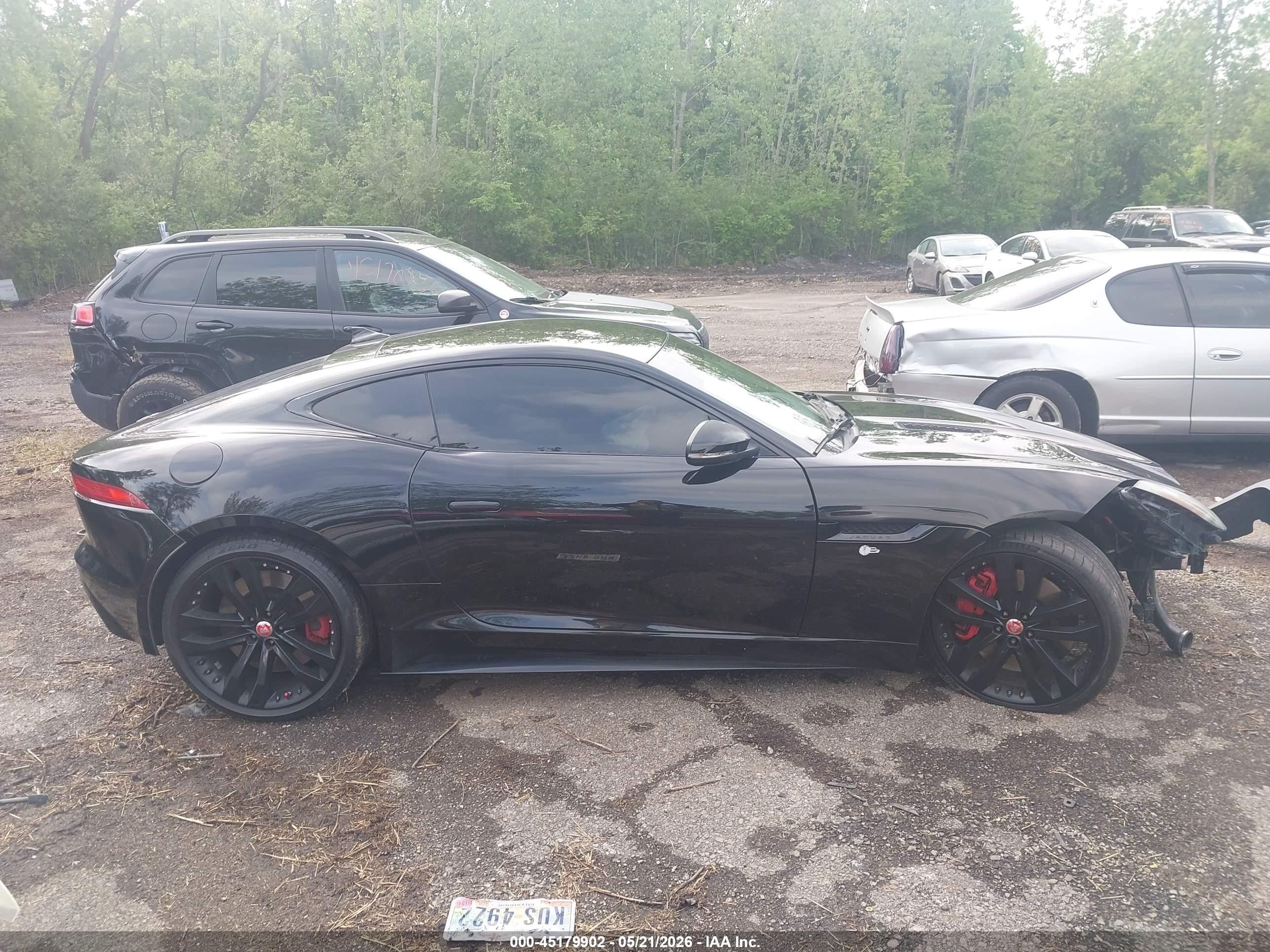 2015 Jaguar F-type S Black vin: SAJWA6BU9F8K18427