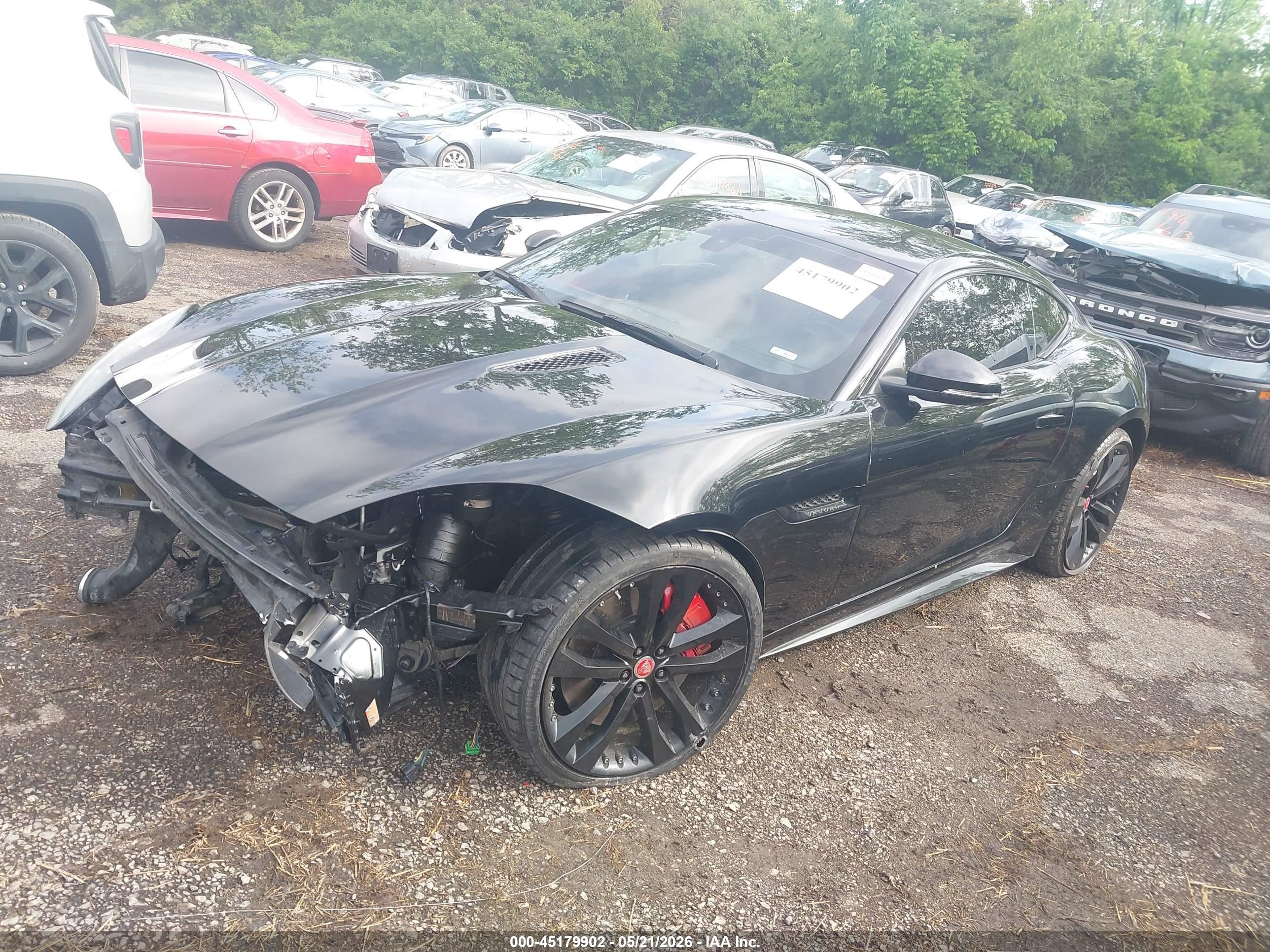 2015 Jaguar F-type S Black vin: SAJWA6BU9F8K18427